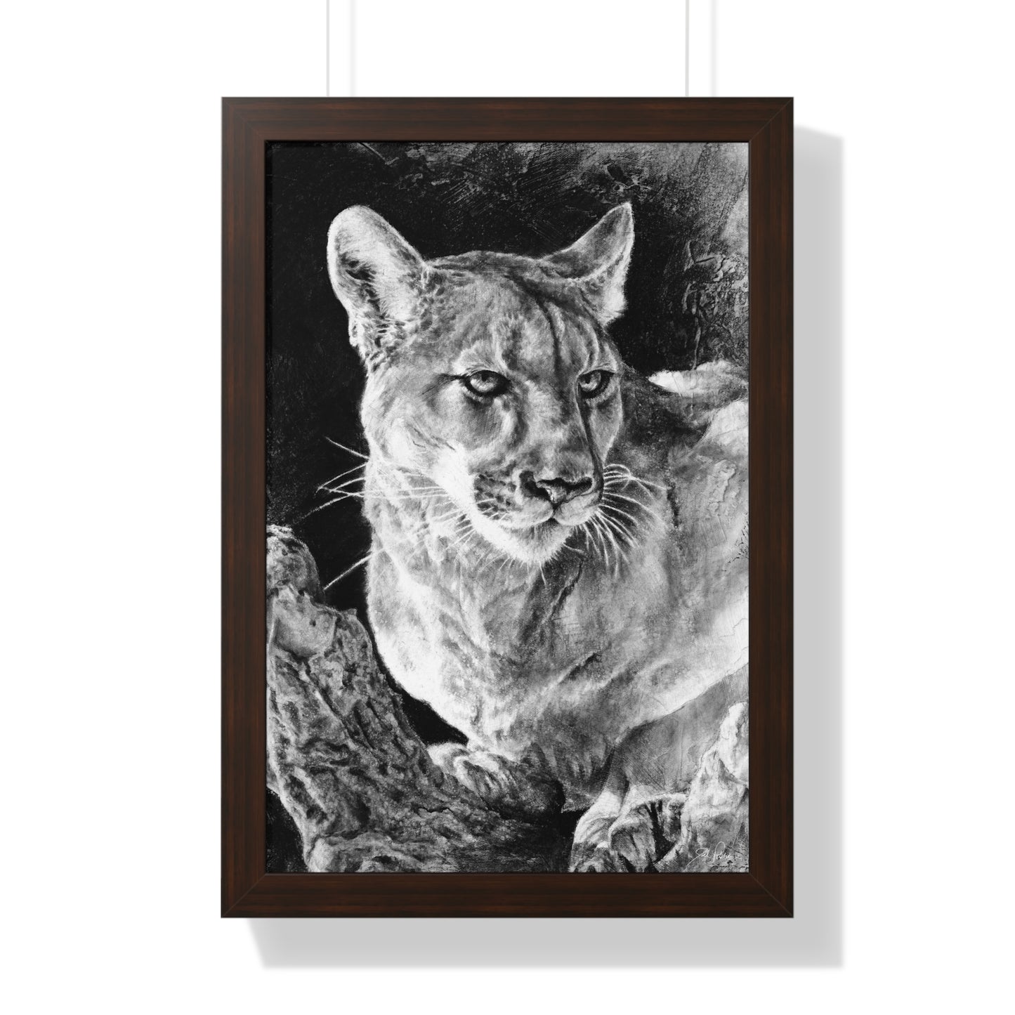 "Mountain Lion" Framed Paper Print