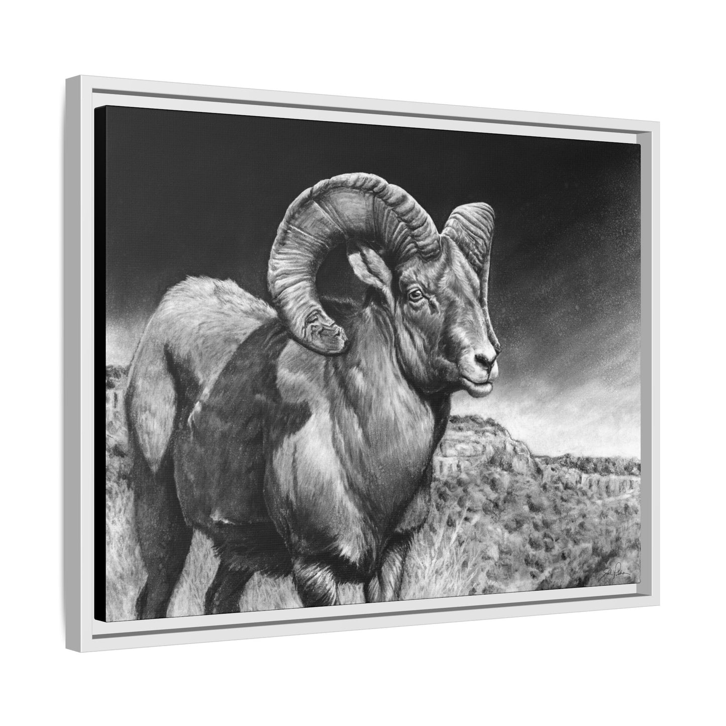 "High Class" Framed Canvas