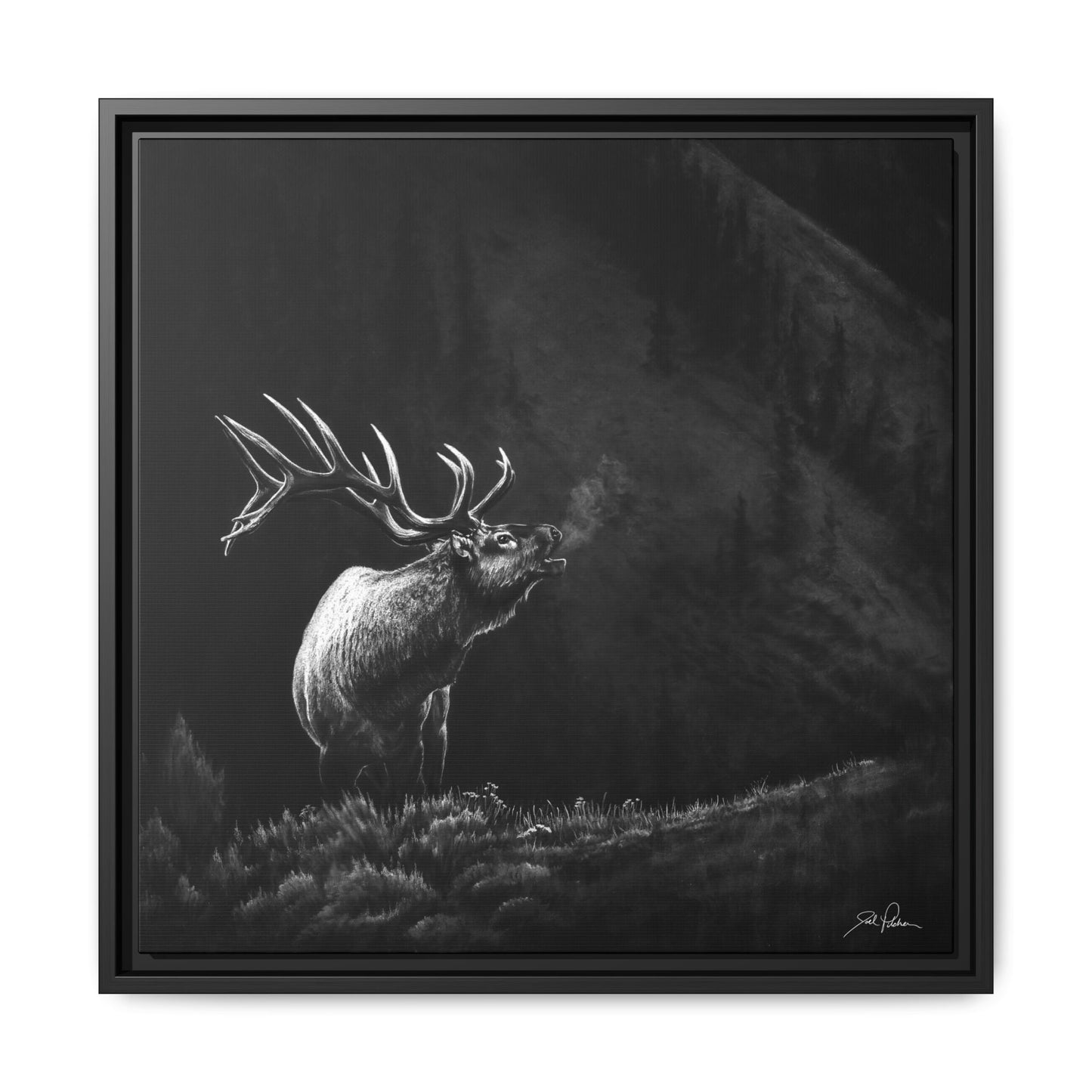 "Mountain Monarch" Framed Canvas