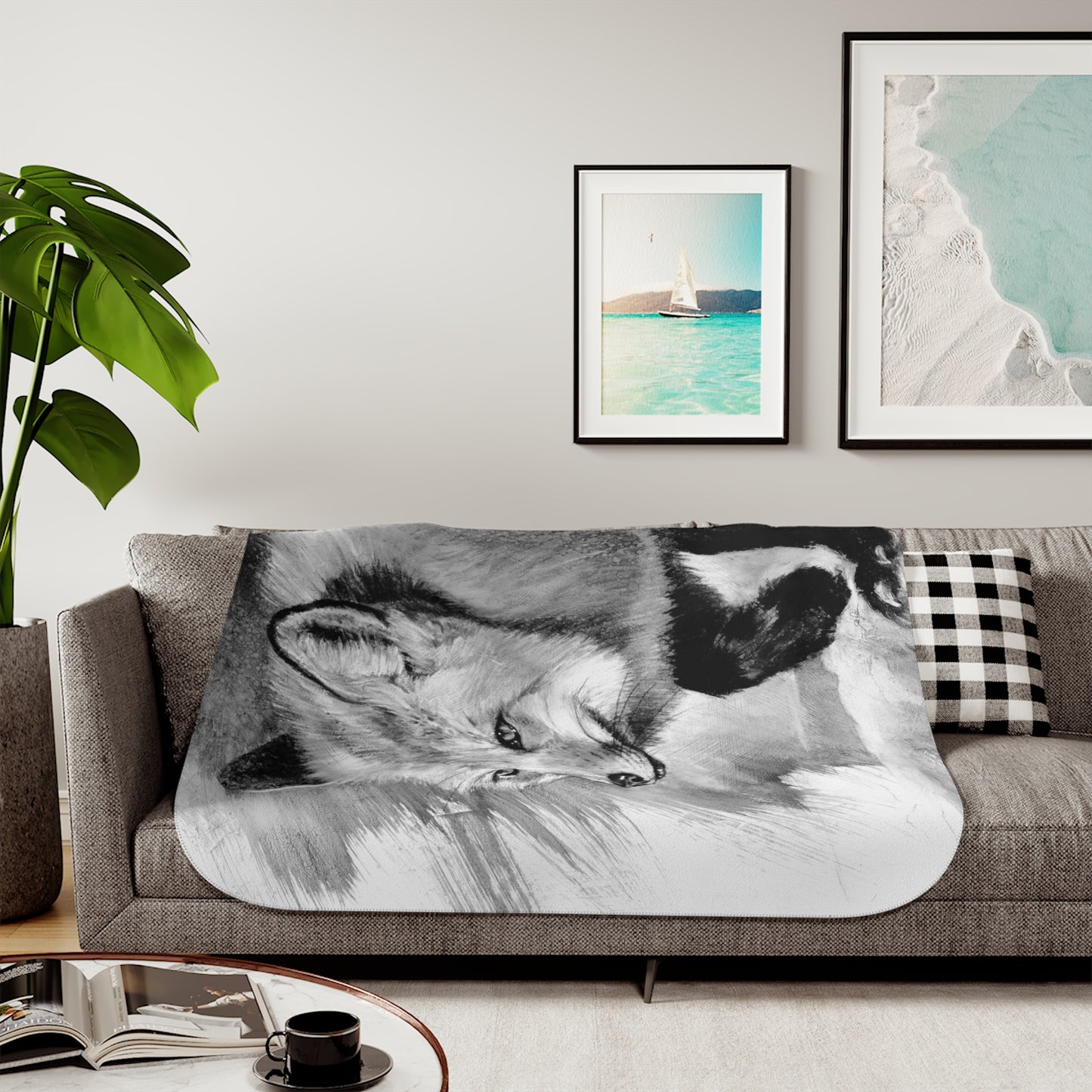 "Fox" Sherpa Blanket.