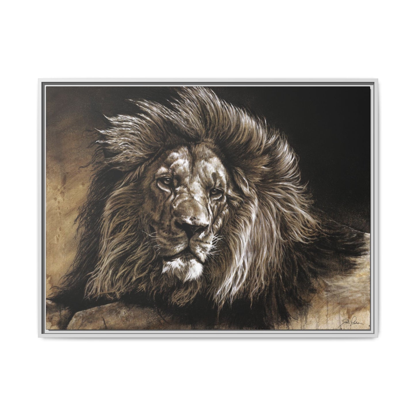 "No Worries" Framed Canvas