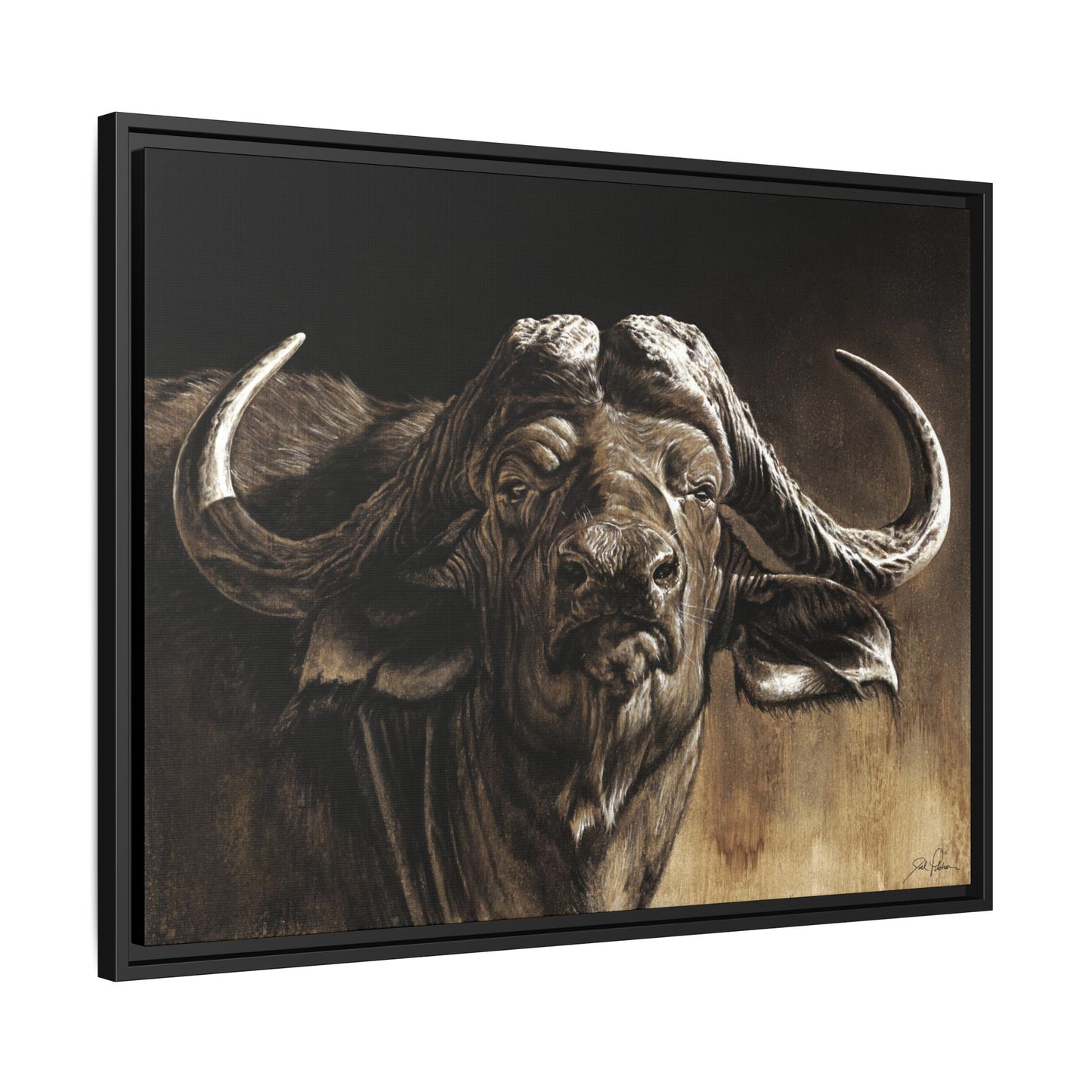 "Debt Collector" Framed Canvas