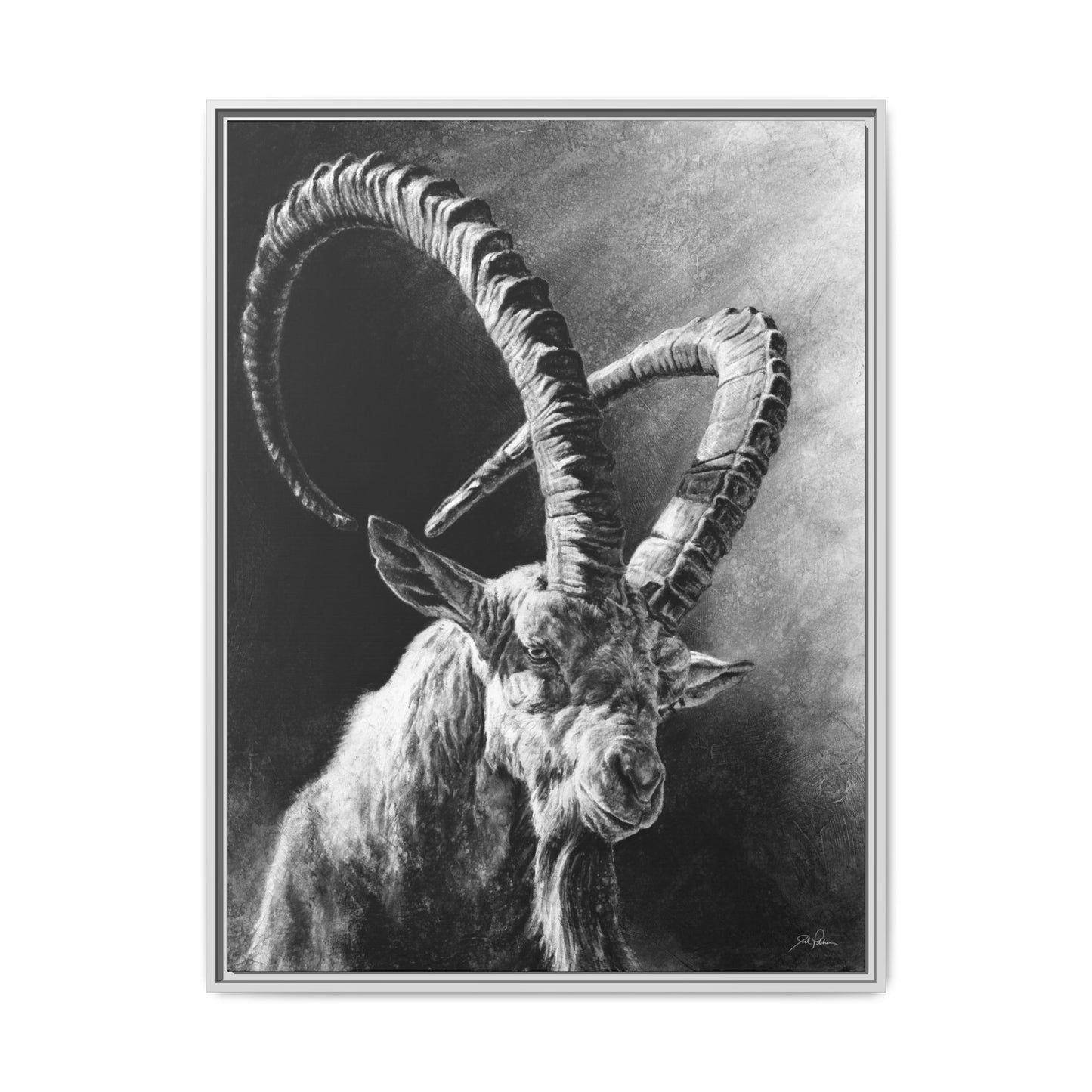 "Ibex" Framed Canvas