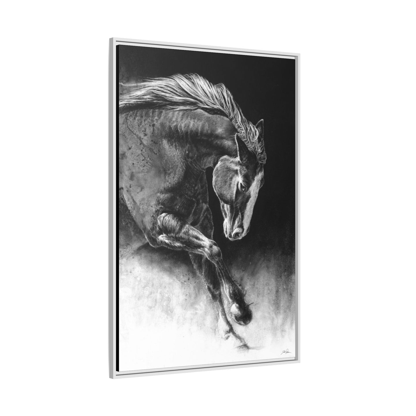 "Unbridled" Framed Canvas
