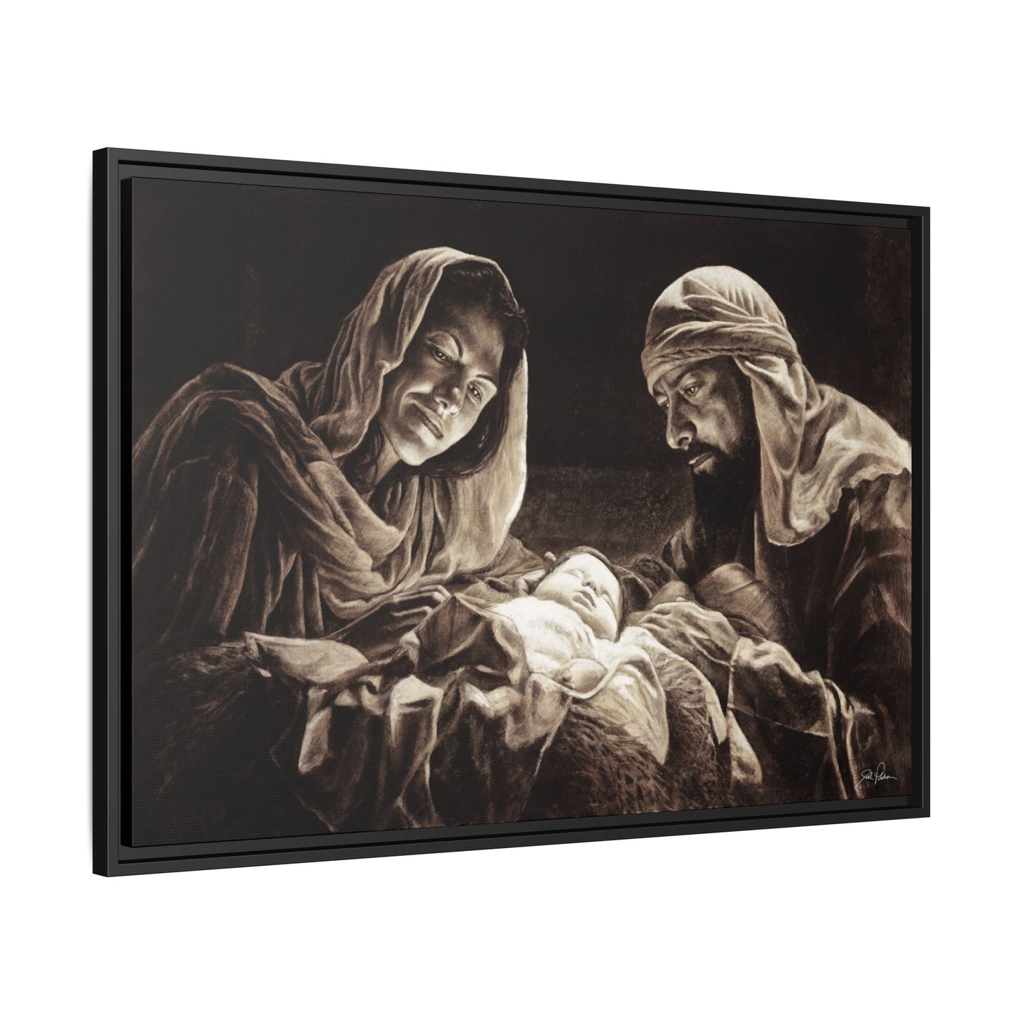 "Light of the World" Framed Canvas