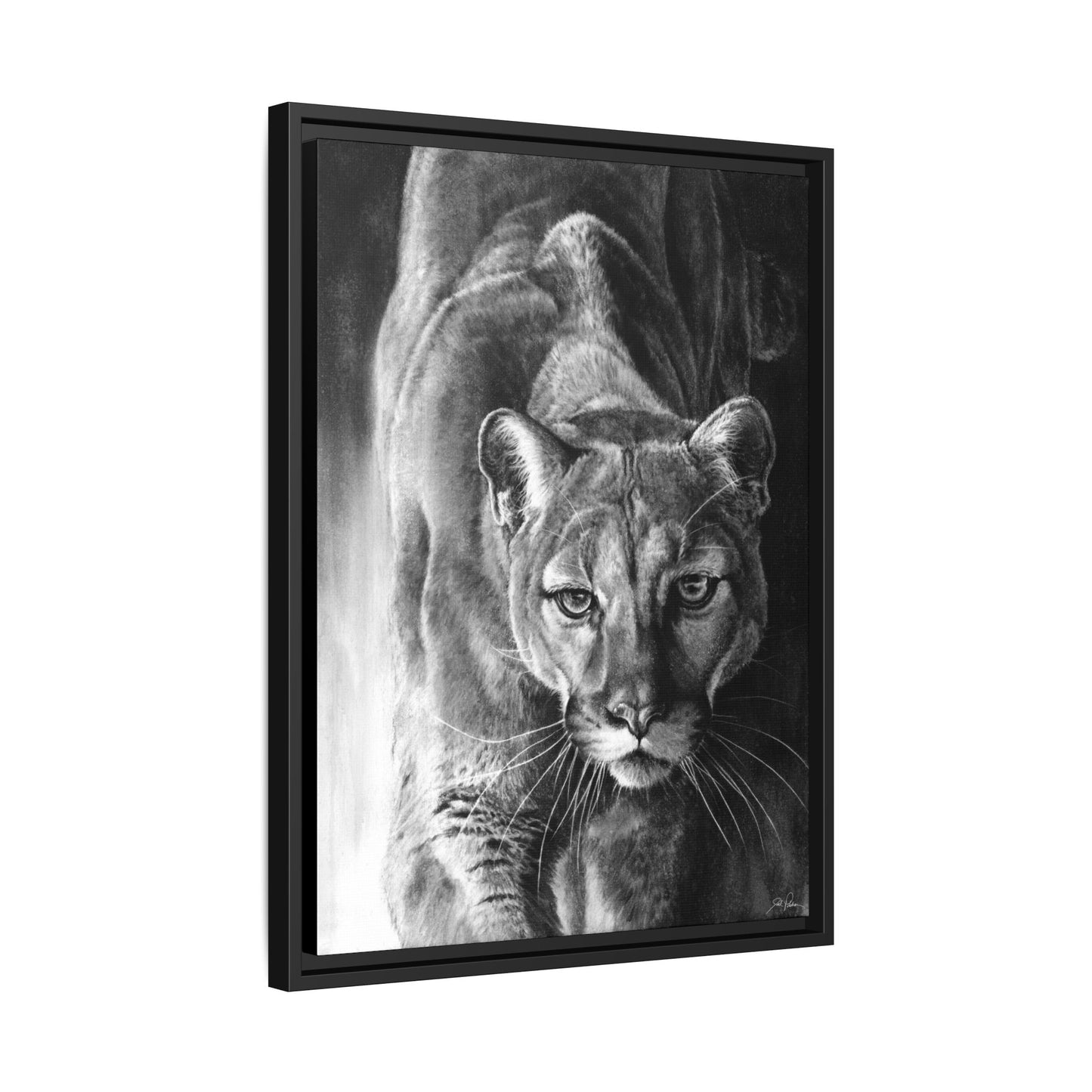 "Watcher in the Woods" Framed Canvas