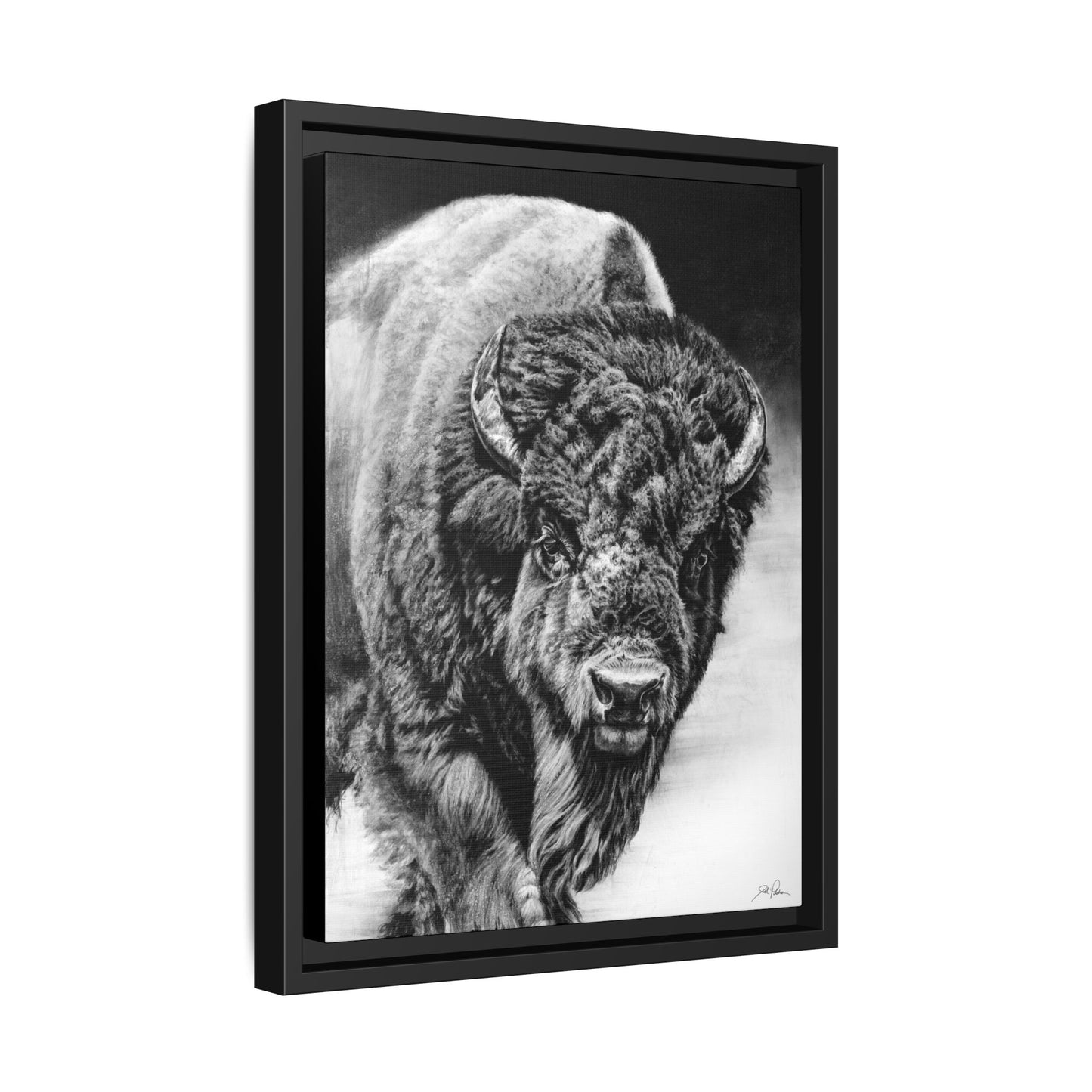 "Heavyweight Champ" Framed Canvas
