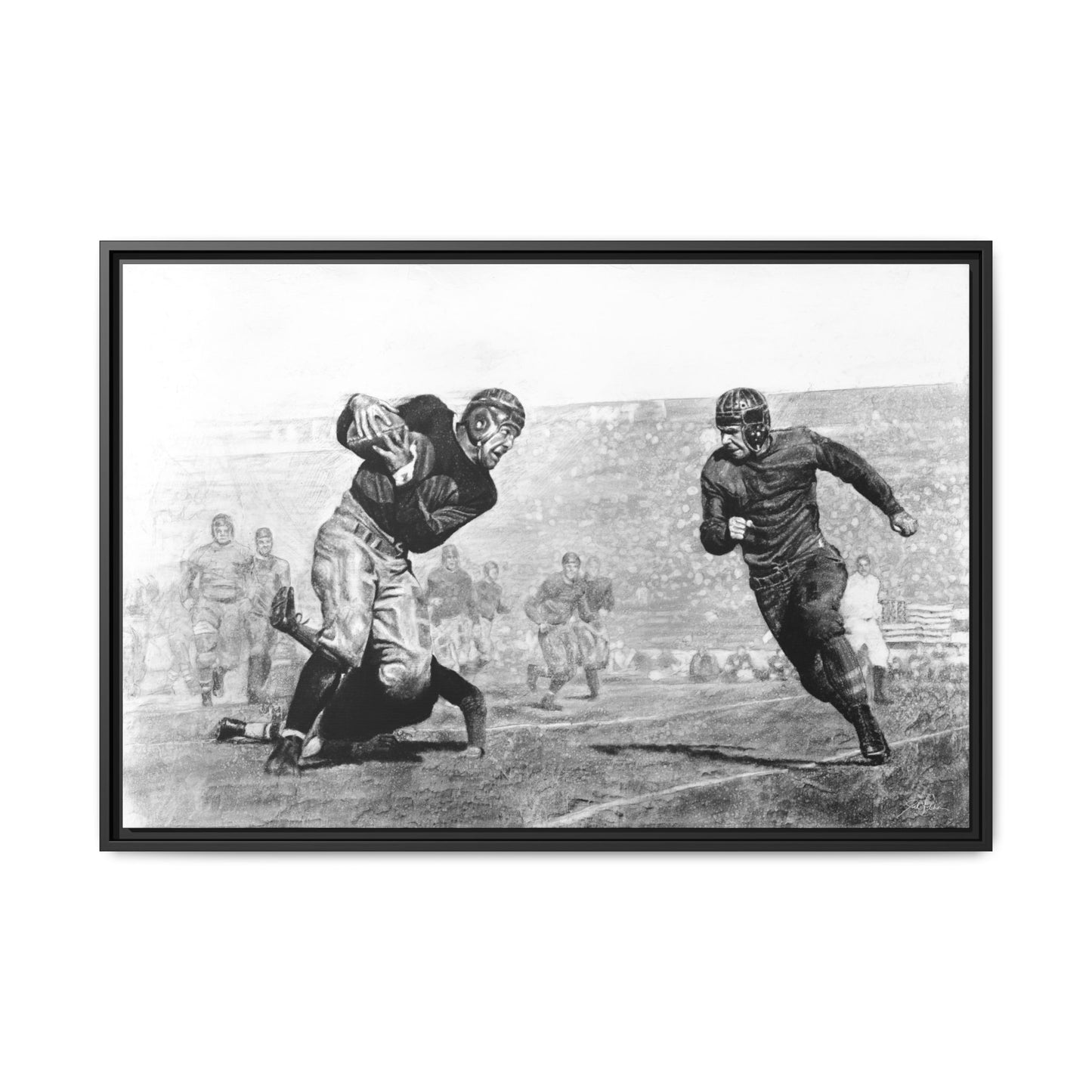 "Leatherheads" Framed Canvas