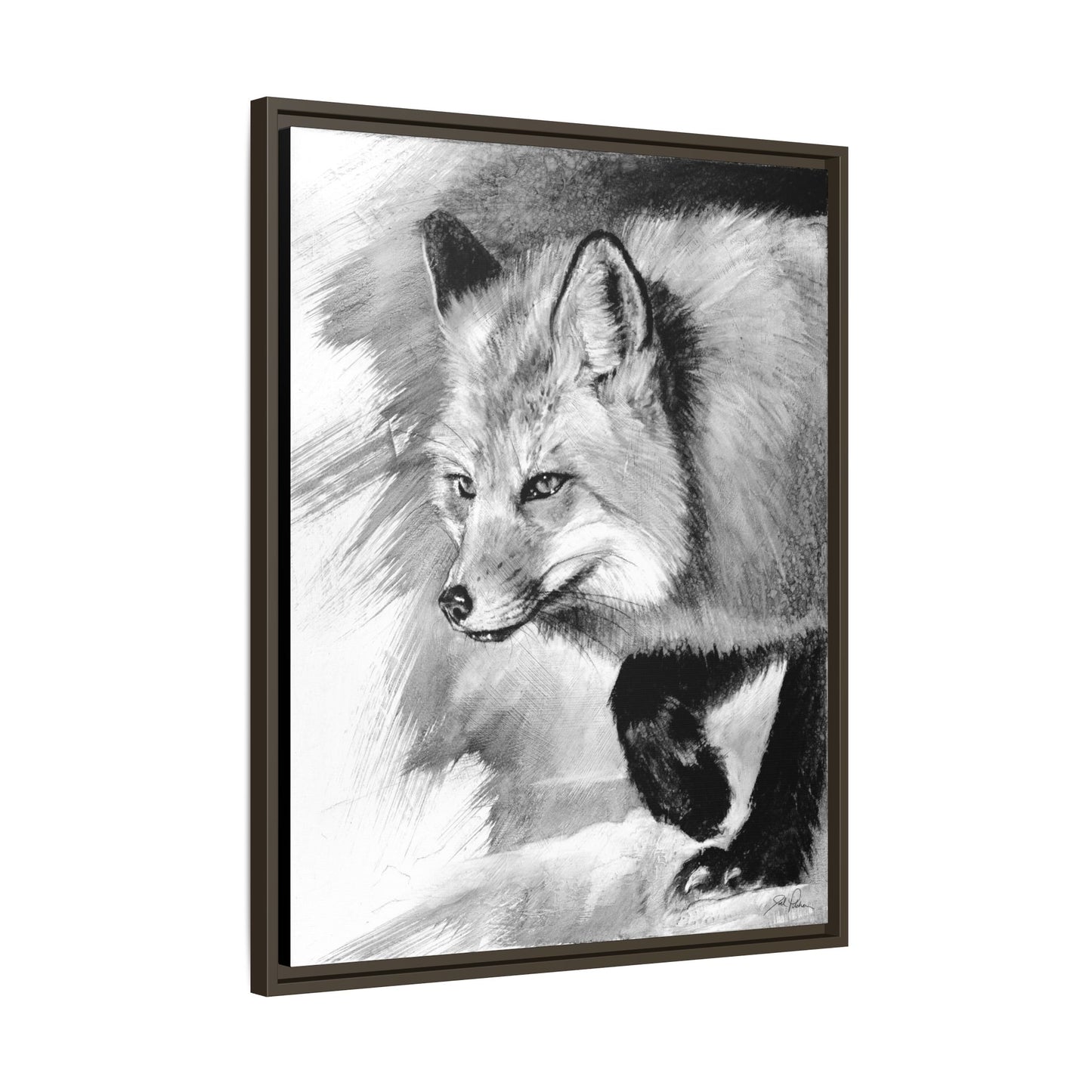 "Fox" Framed Canvas