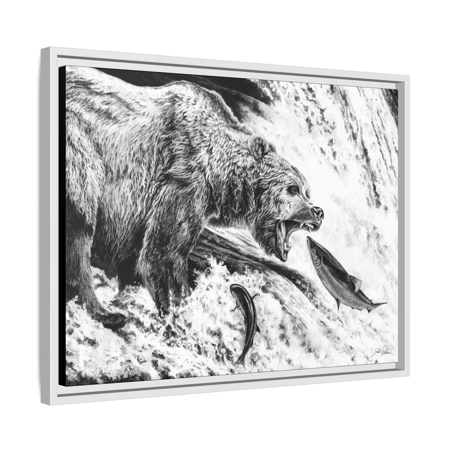 Gone Fishin'" Framed Canvas