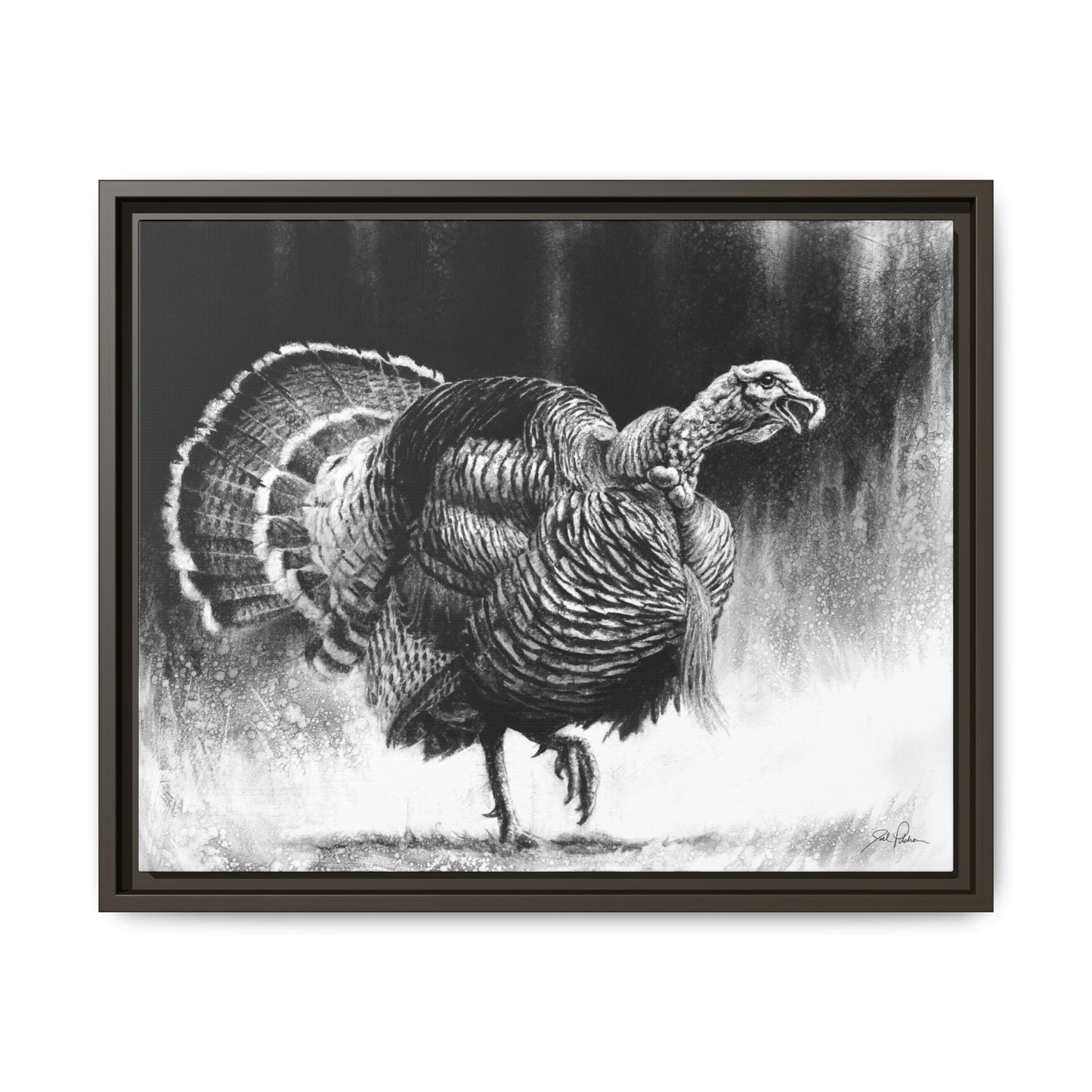 "Gobbler" Framed Canvas
