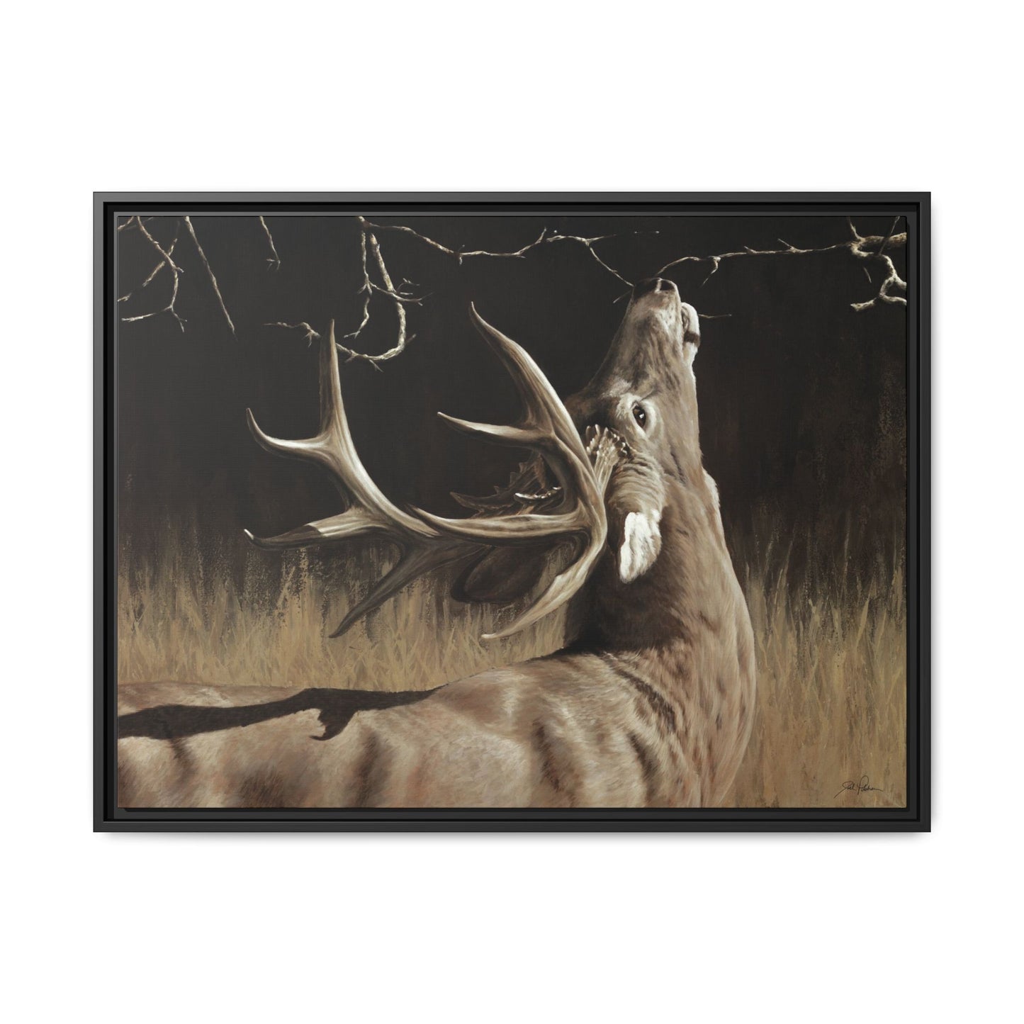 "Calling Card" Framed Canvas