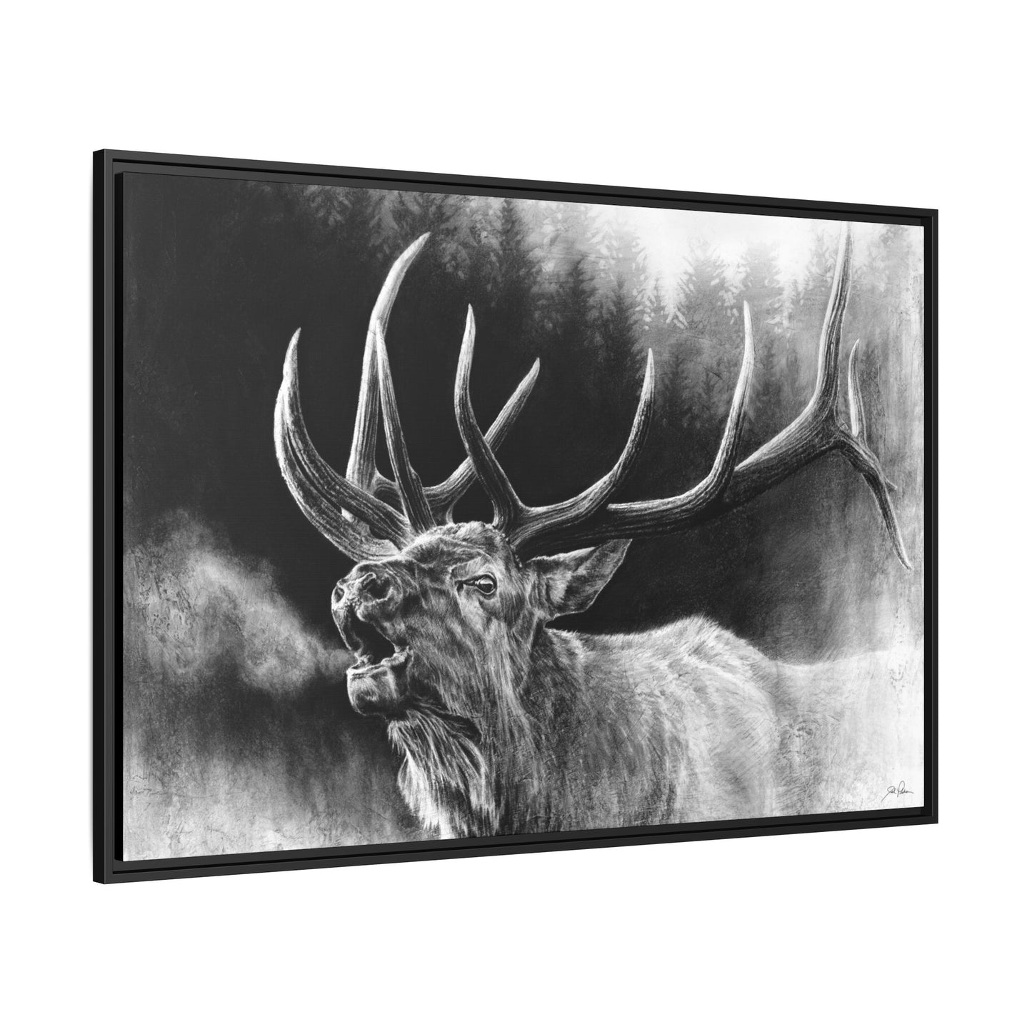 "Bugle Boy" Framed Canvas