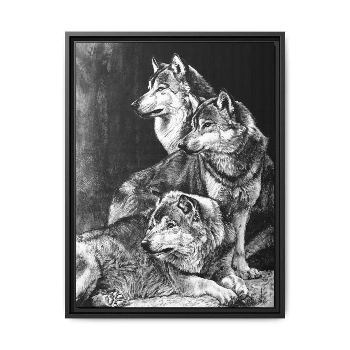 "Sentinels" Framed Canvas
