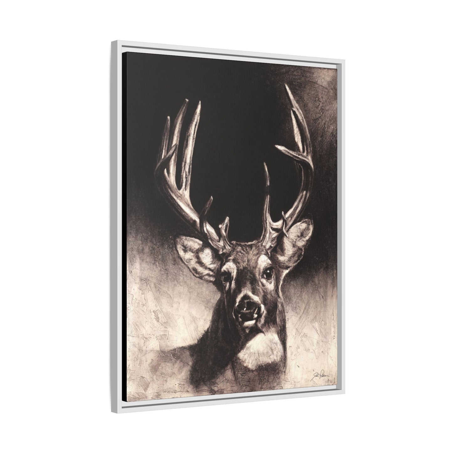 "Nice Buck" Framed Canvas