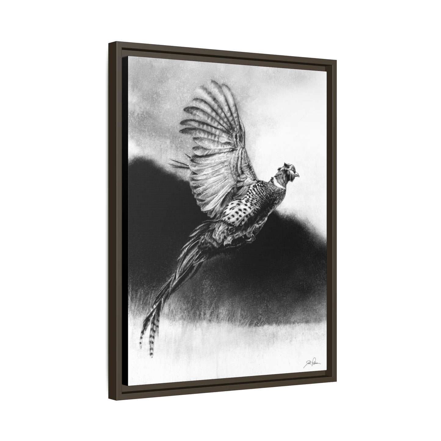 "Flushed" Framed Canvas