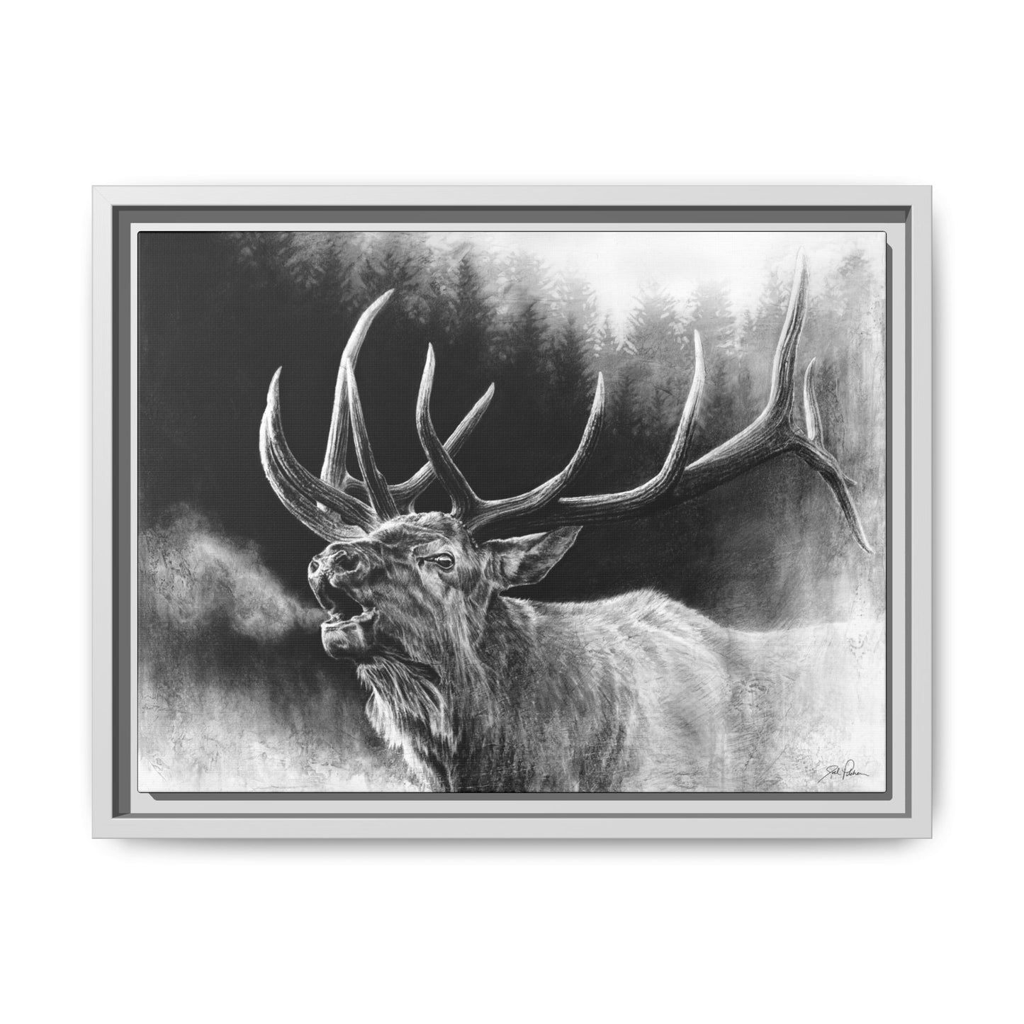 "Bugle Boy" Framed Canvas