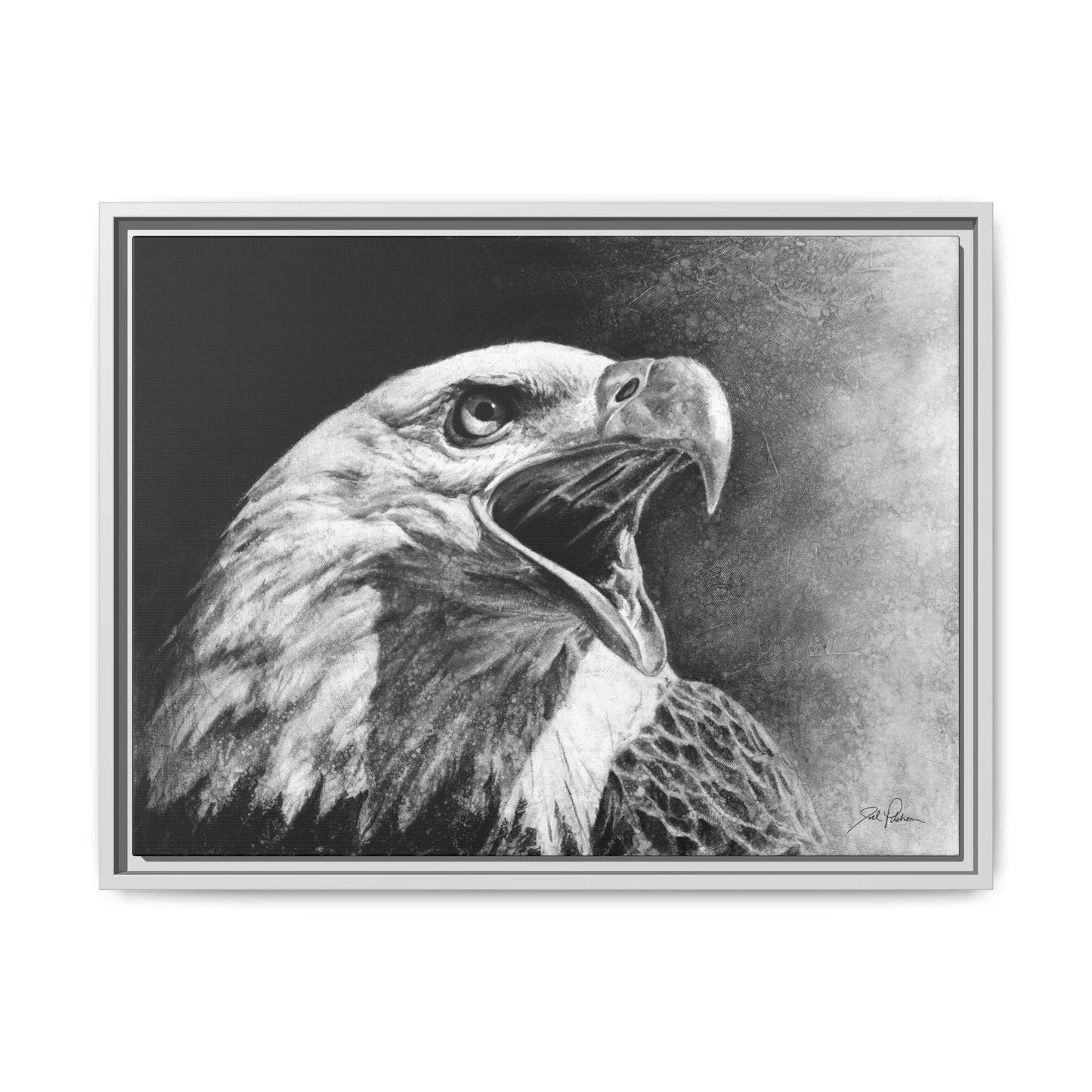 "Bald Eagle" Framed Canvas