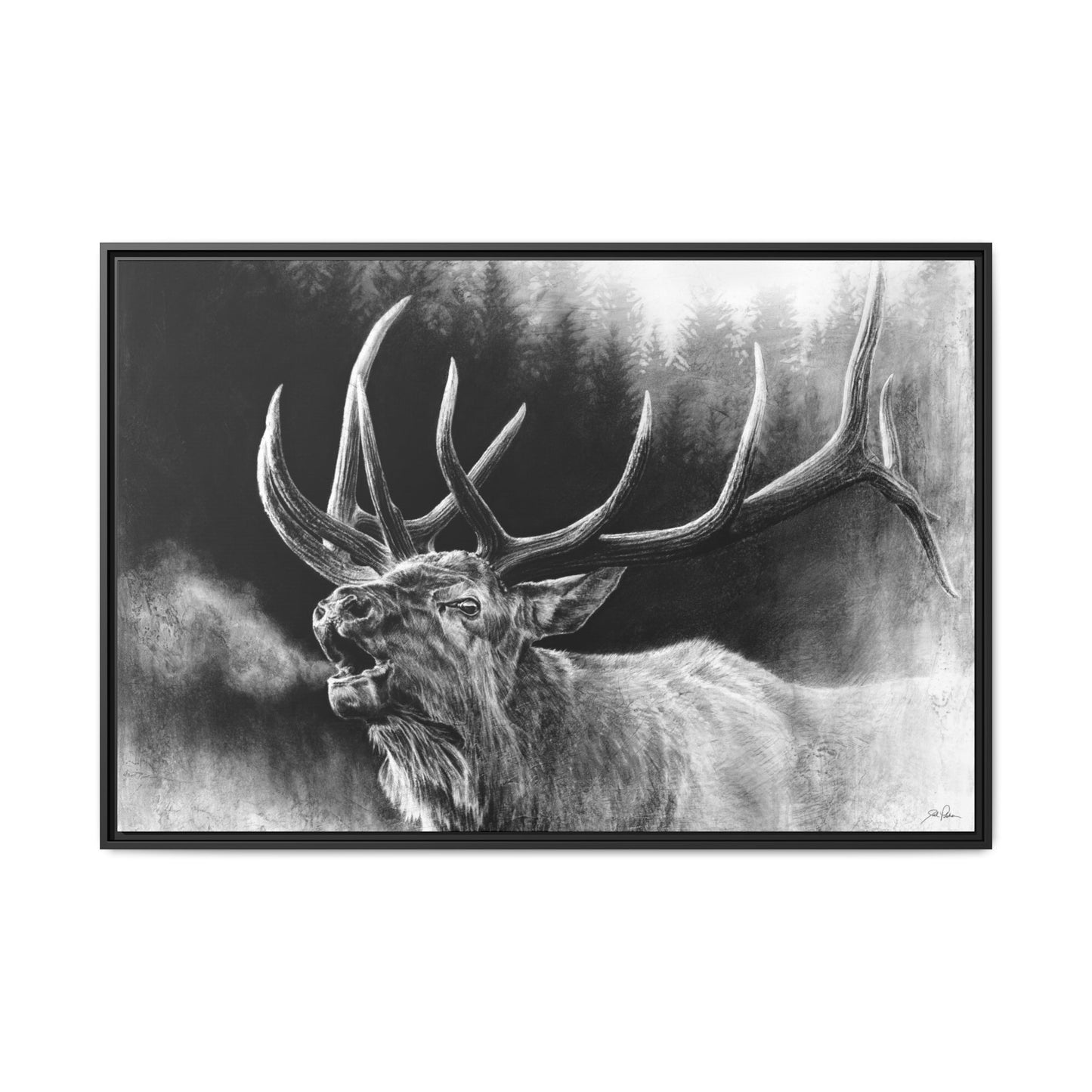 "Bugle Boy" Framed Canvas