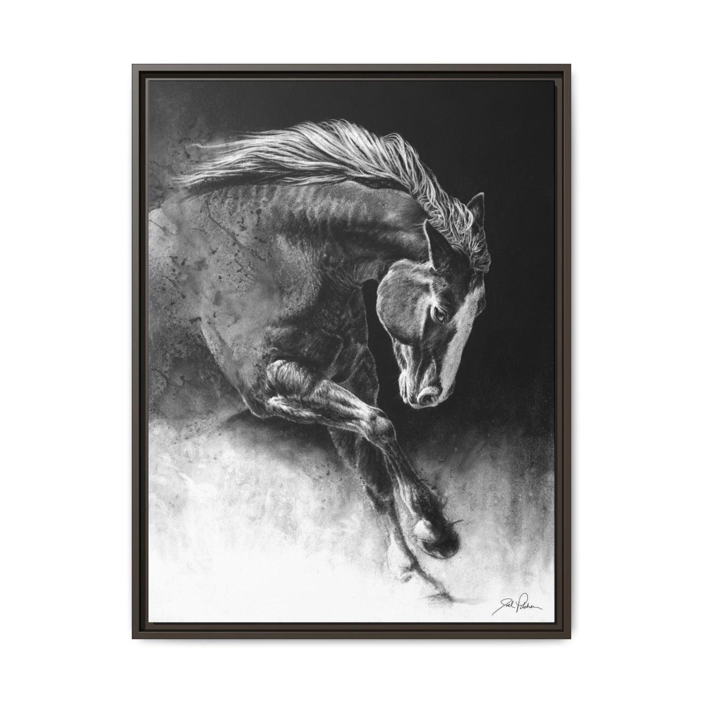 "Unbridled" Framed Canvas