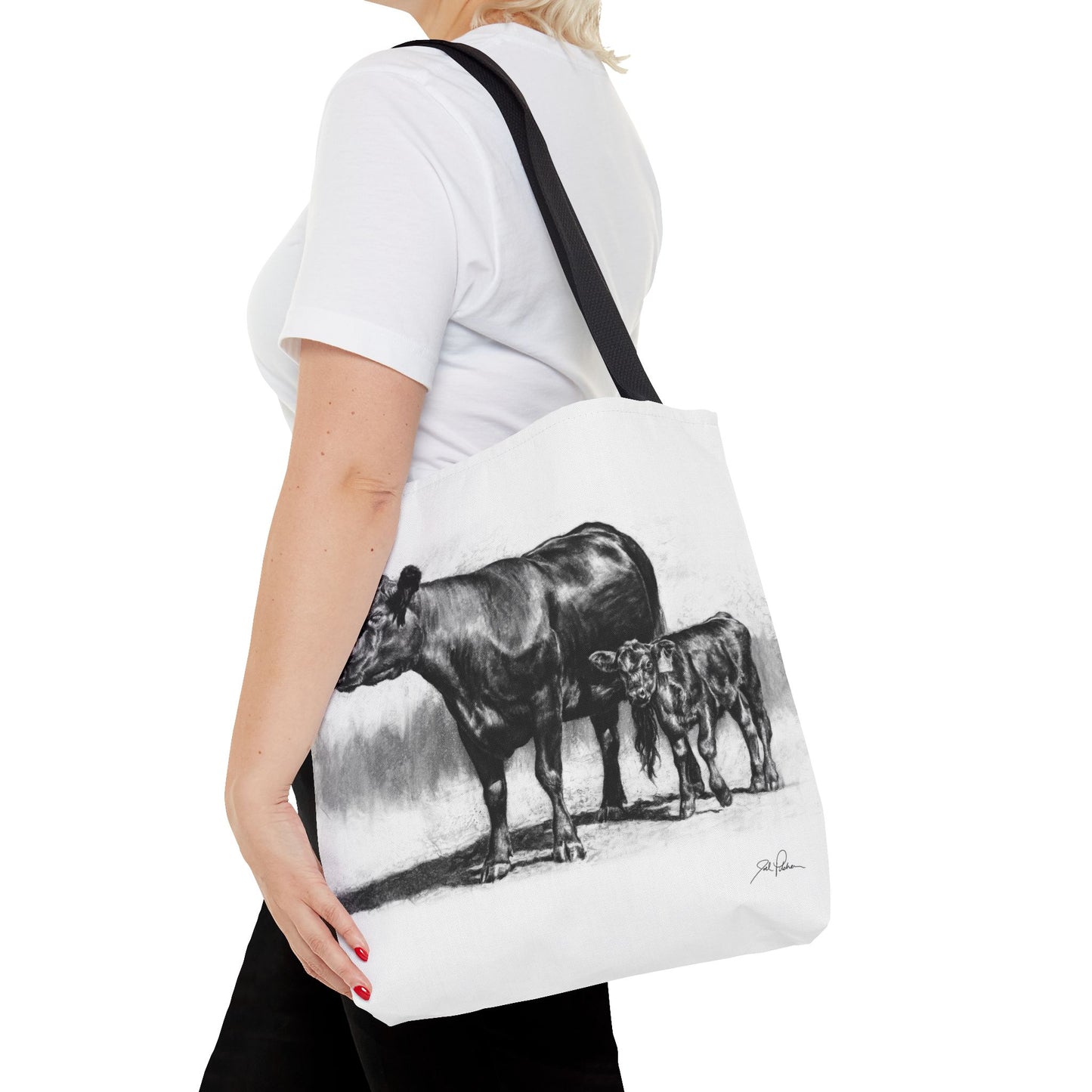 "Mama Cow & Calf" Tote Bag
