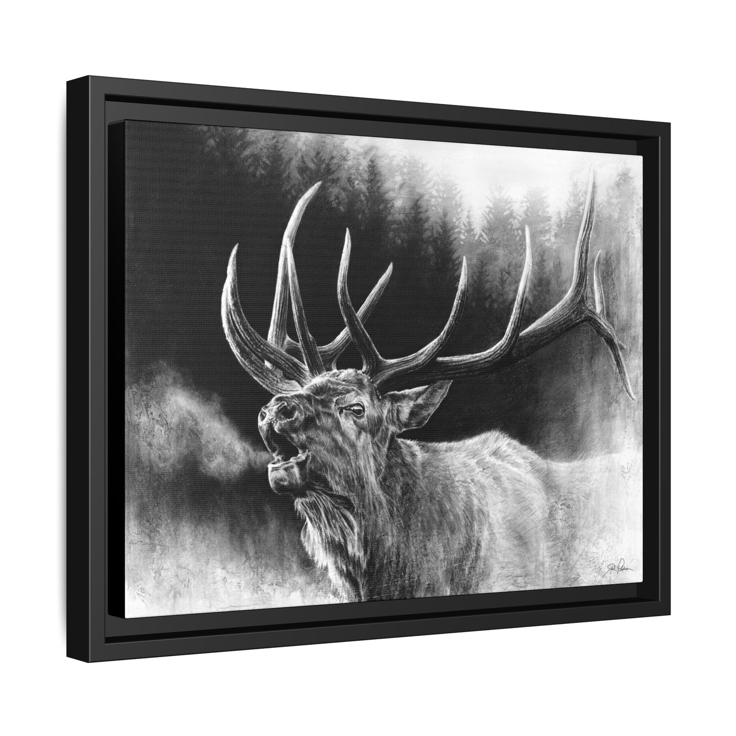 "Bugle Boy" Framed Canvas