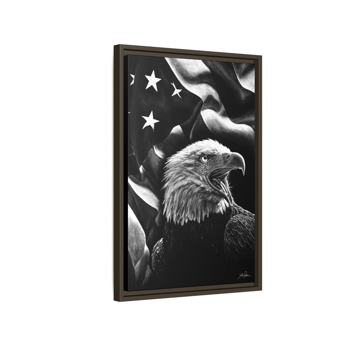 "American Eagle" Framed Canvas