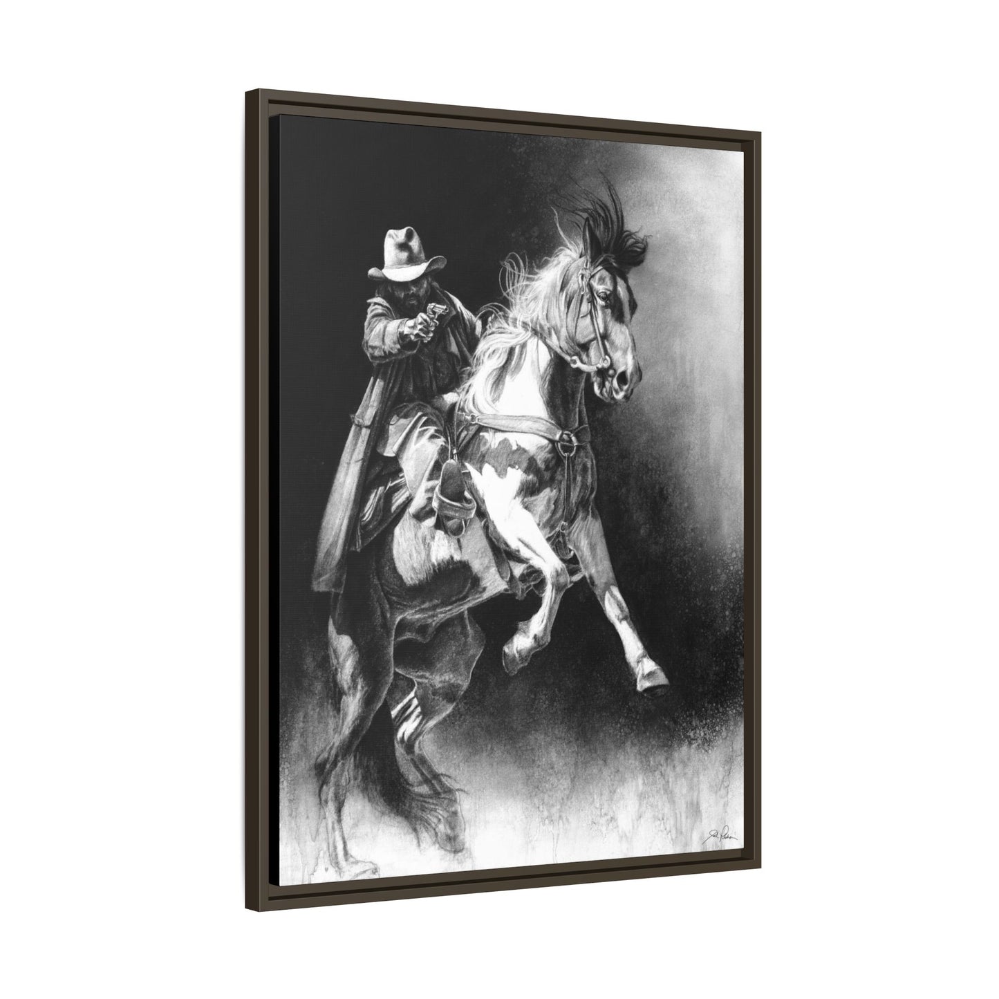 "Rough Rider" Framed Canvas