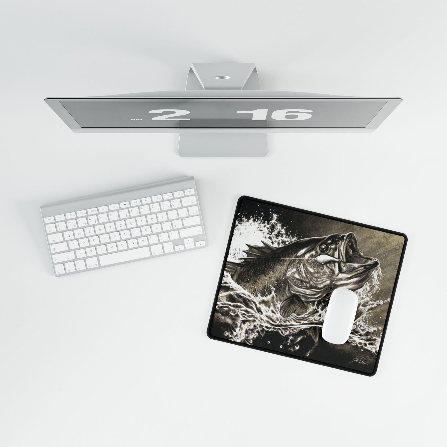 "Hooked" Mouse Pad