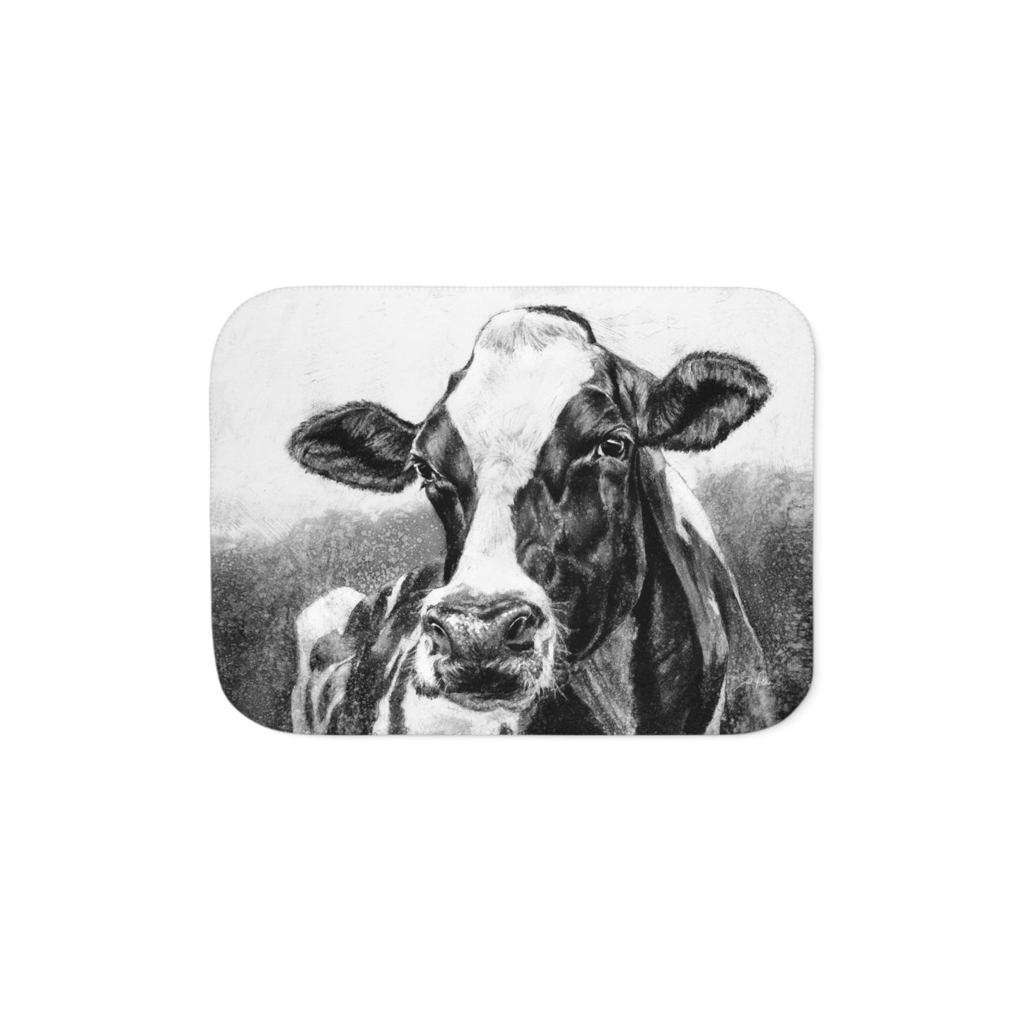 "Holstein" Sherpa Blanket.