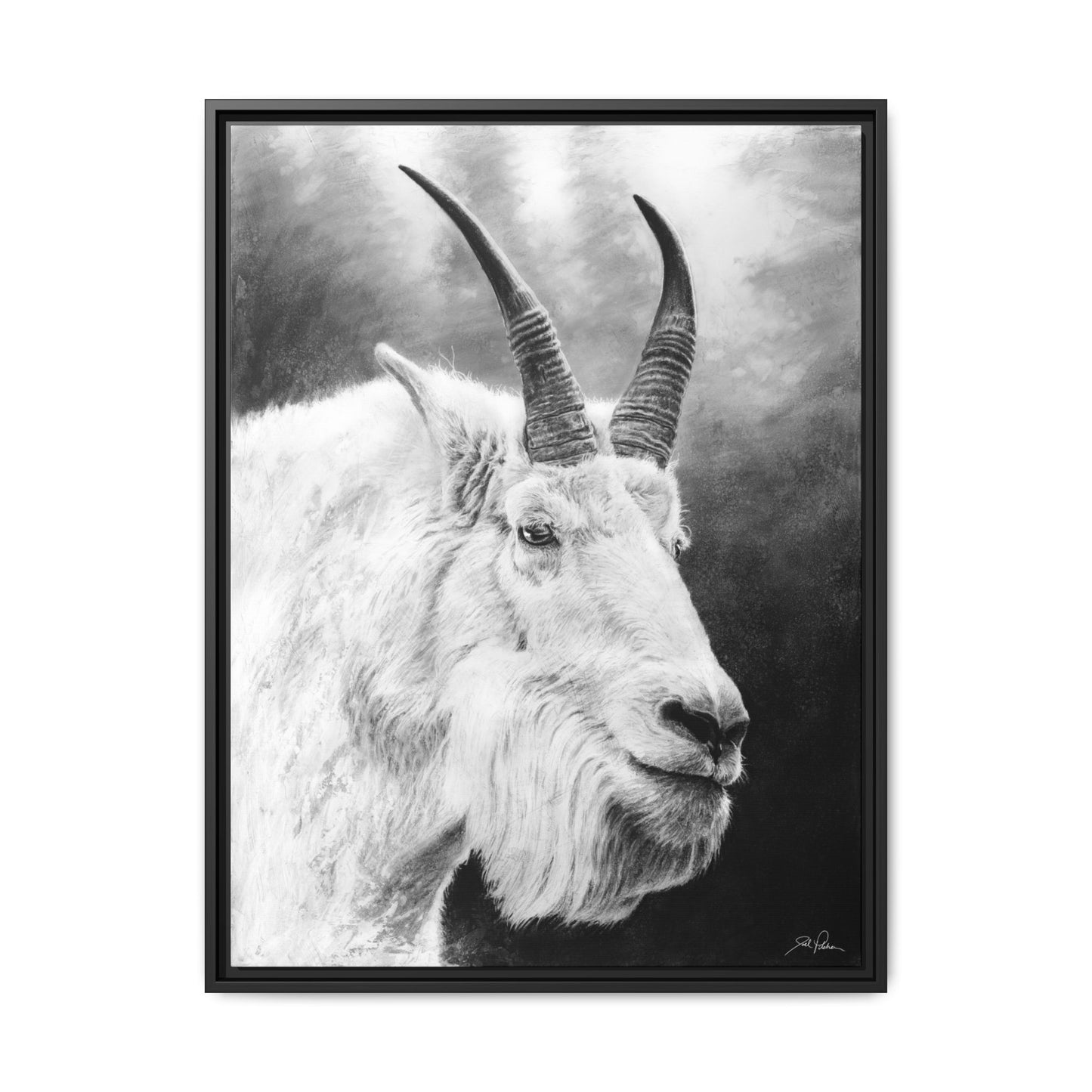 "G.O.A.T." Framed Canvas