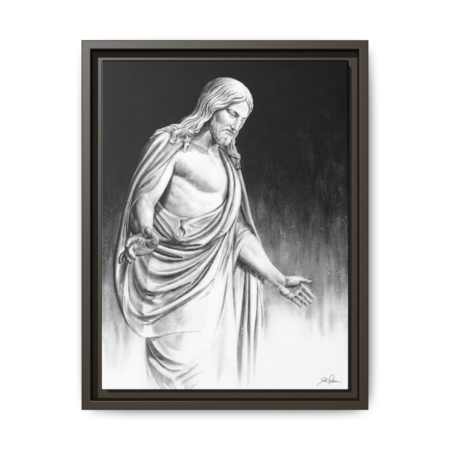 "Come Unto Me" Framed Canvas