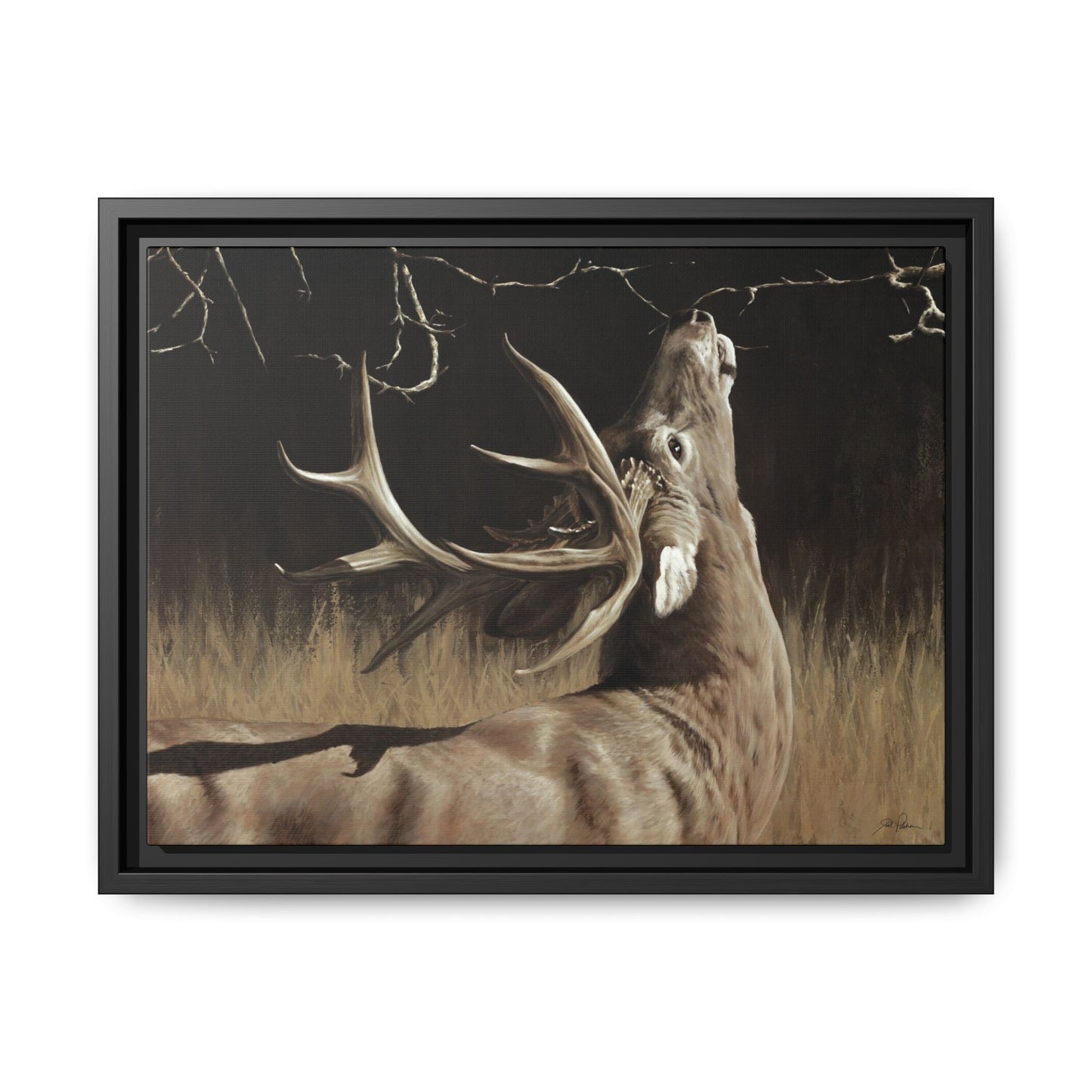"Calling Card" Framed Canvas