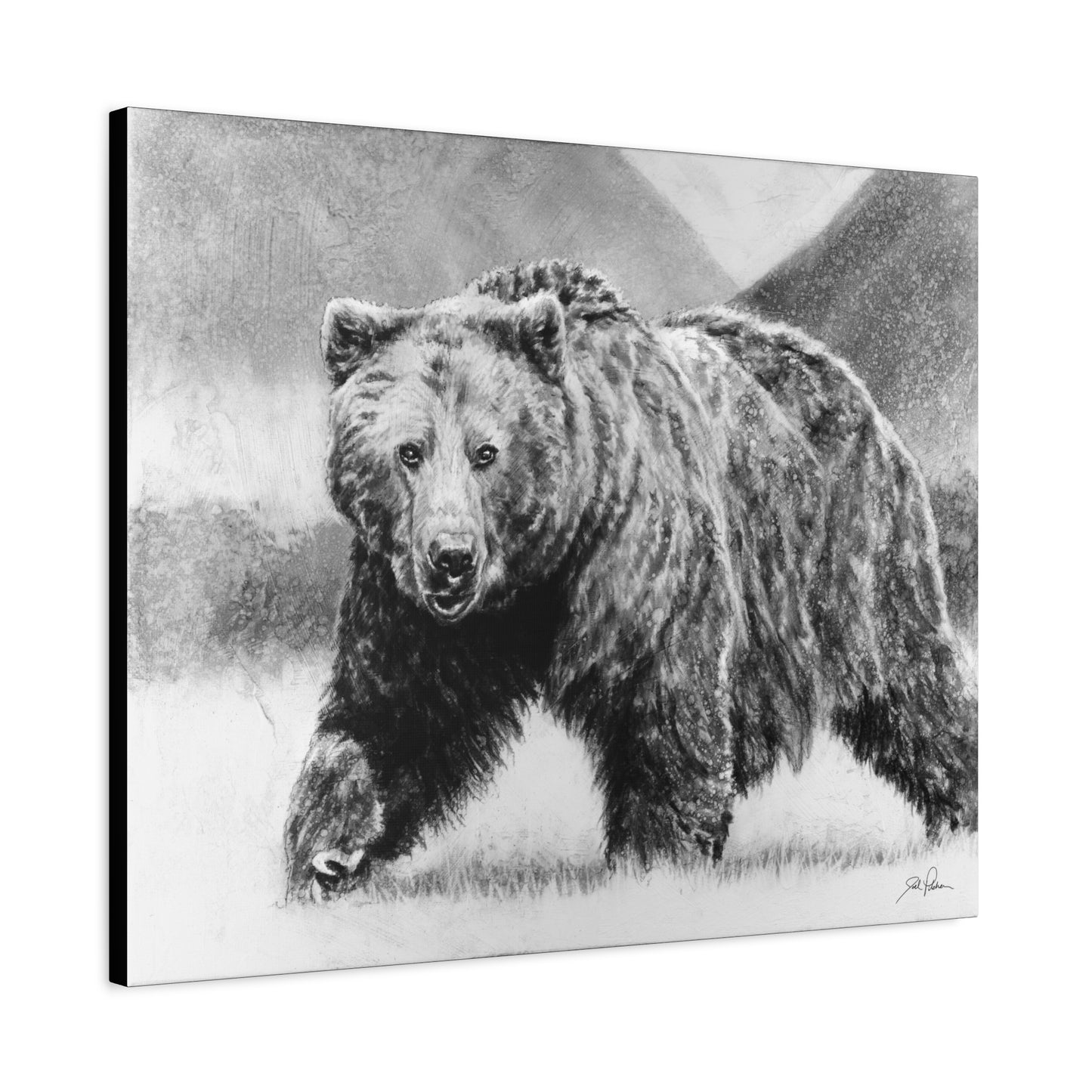 "Grizzly II" Stretched Canvas