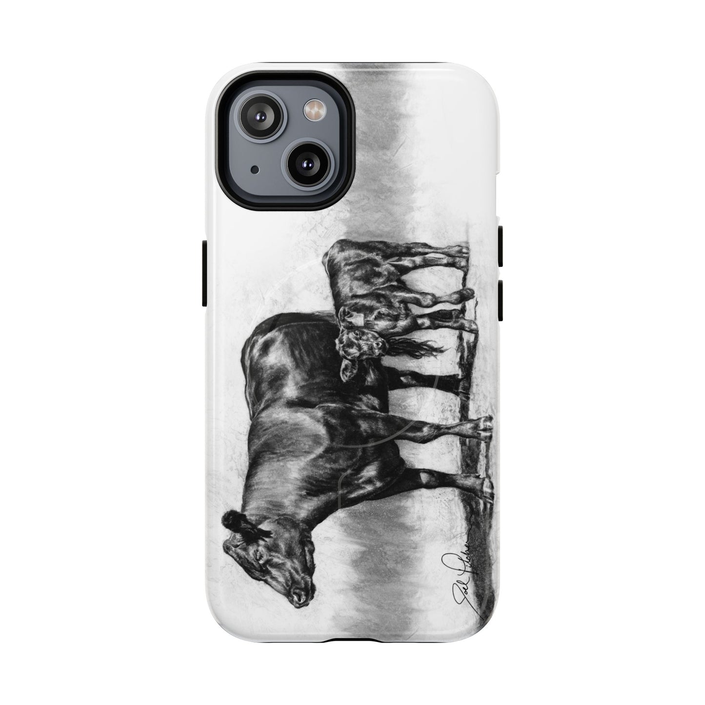 "Mama Cow & Calf" Magnetic Tough Case