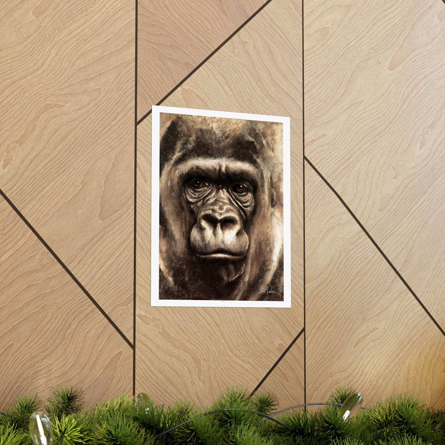 "Gorilla" Premium Matte Paper Print