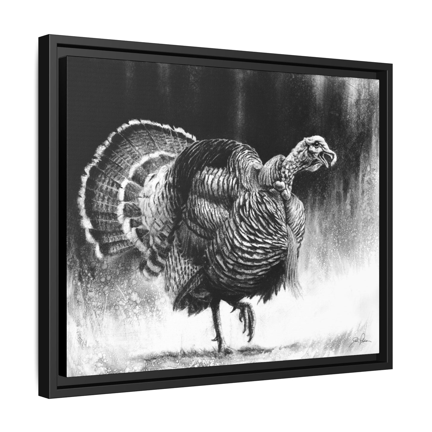 "Gobbler" Framed Canvas