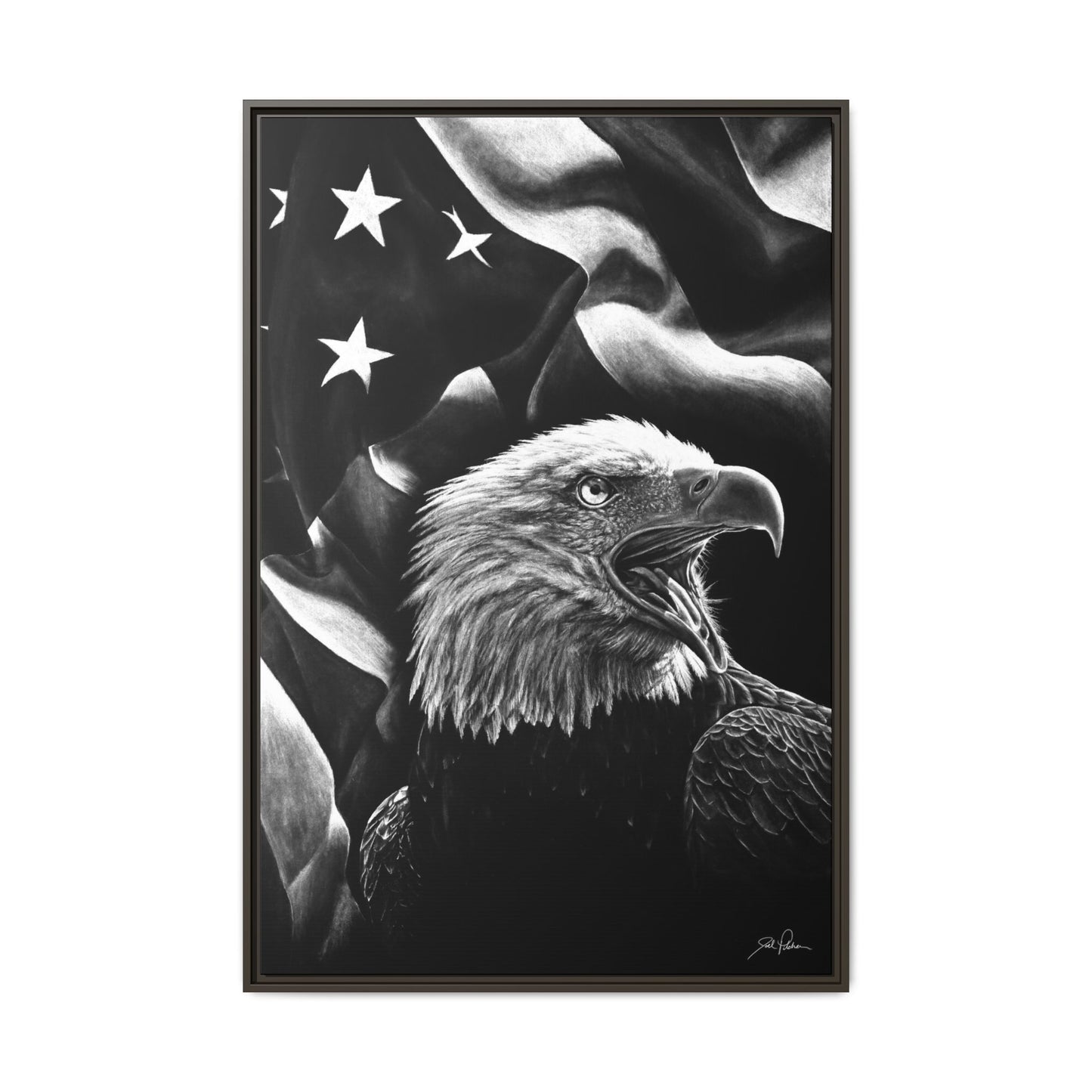 "American Eagle" Framed Canvas