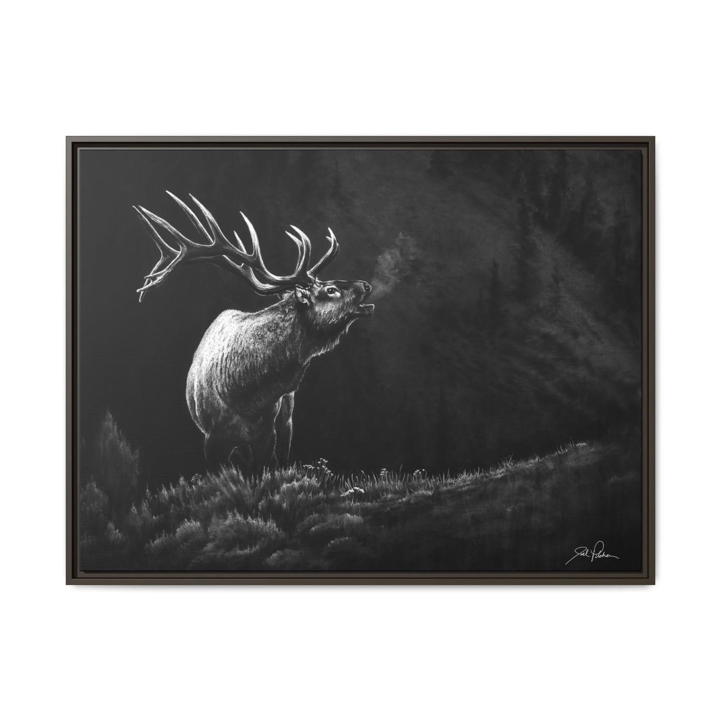 "Mountain Monarch" Framed Canvas