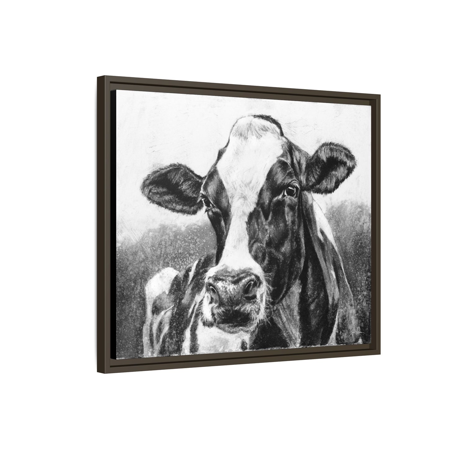 "Holstein" Framed Canvas