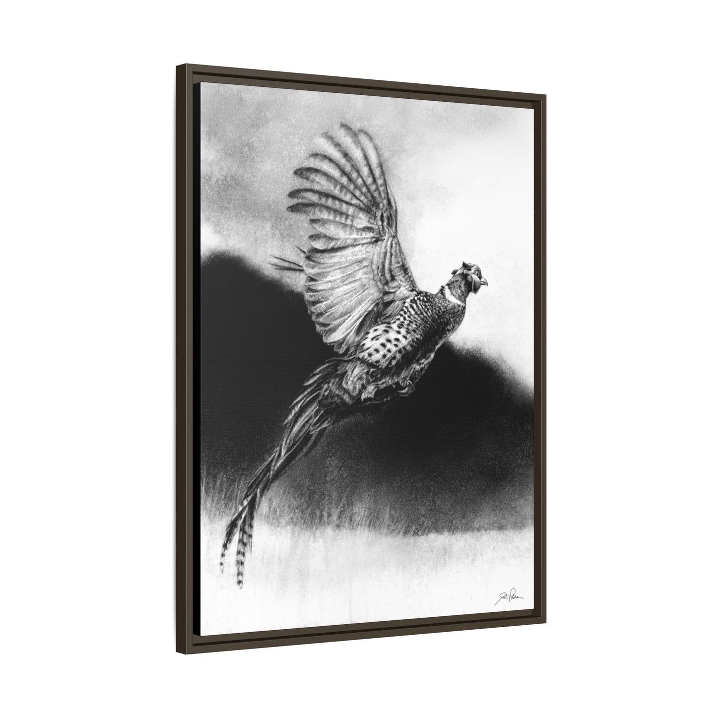 "Flushed" Framed Canvas
