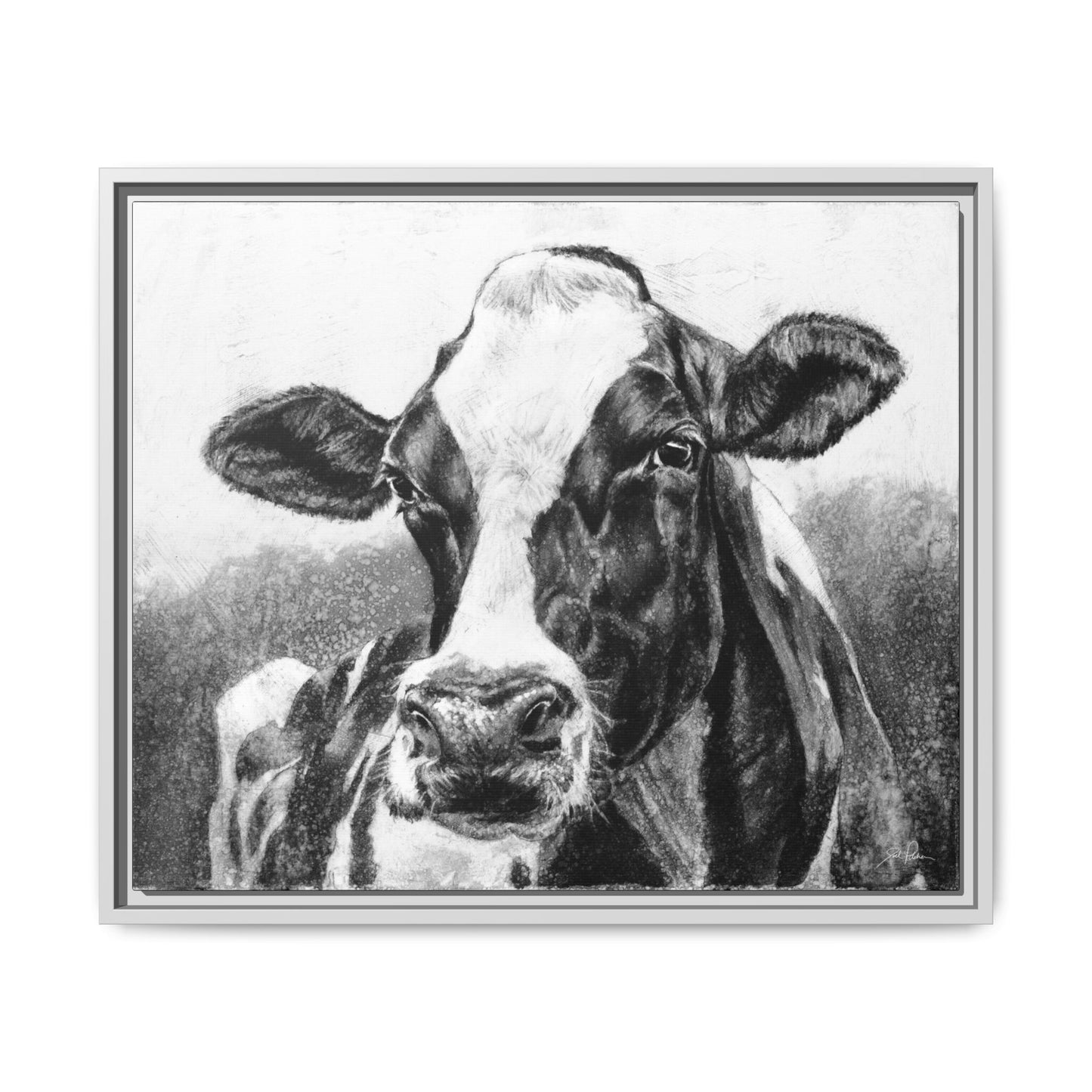 "Holstein" Framed Canvas