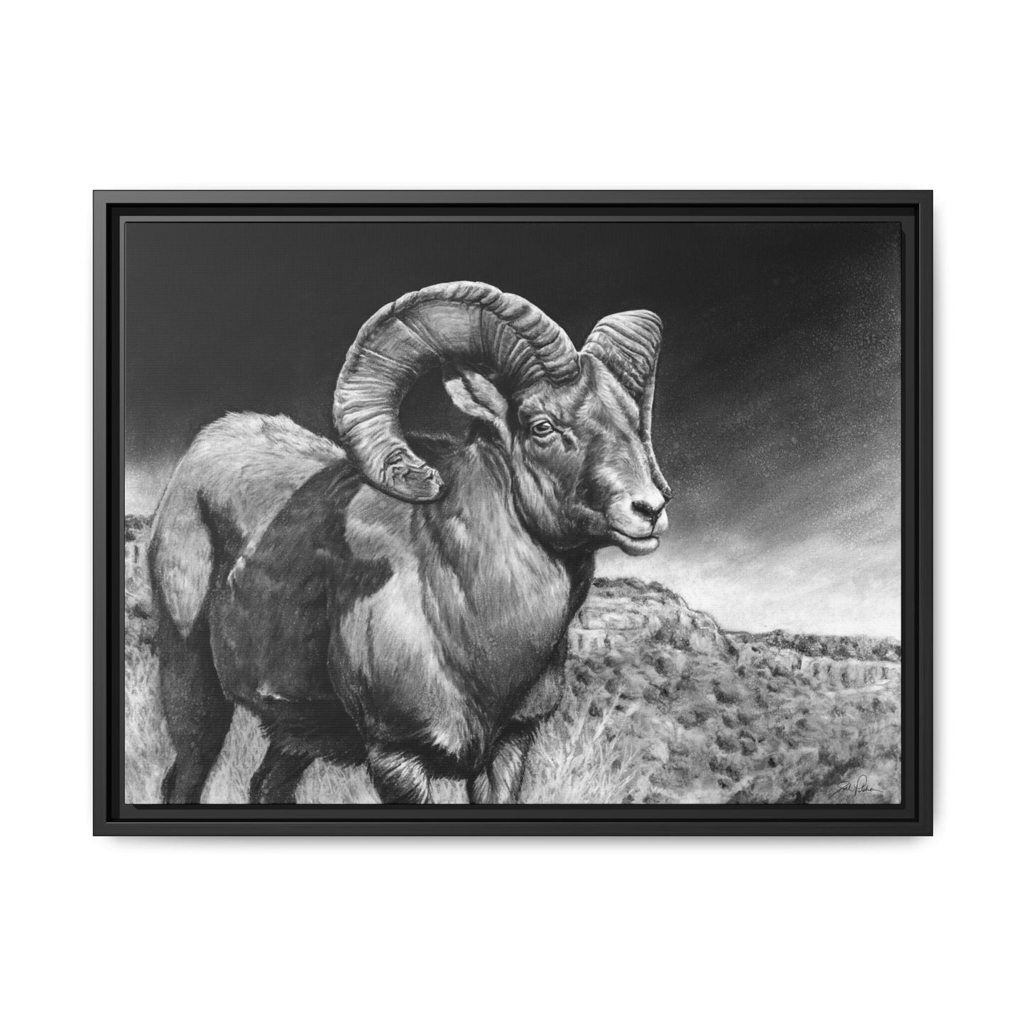 "High Class" Framed Canvas