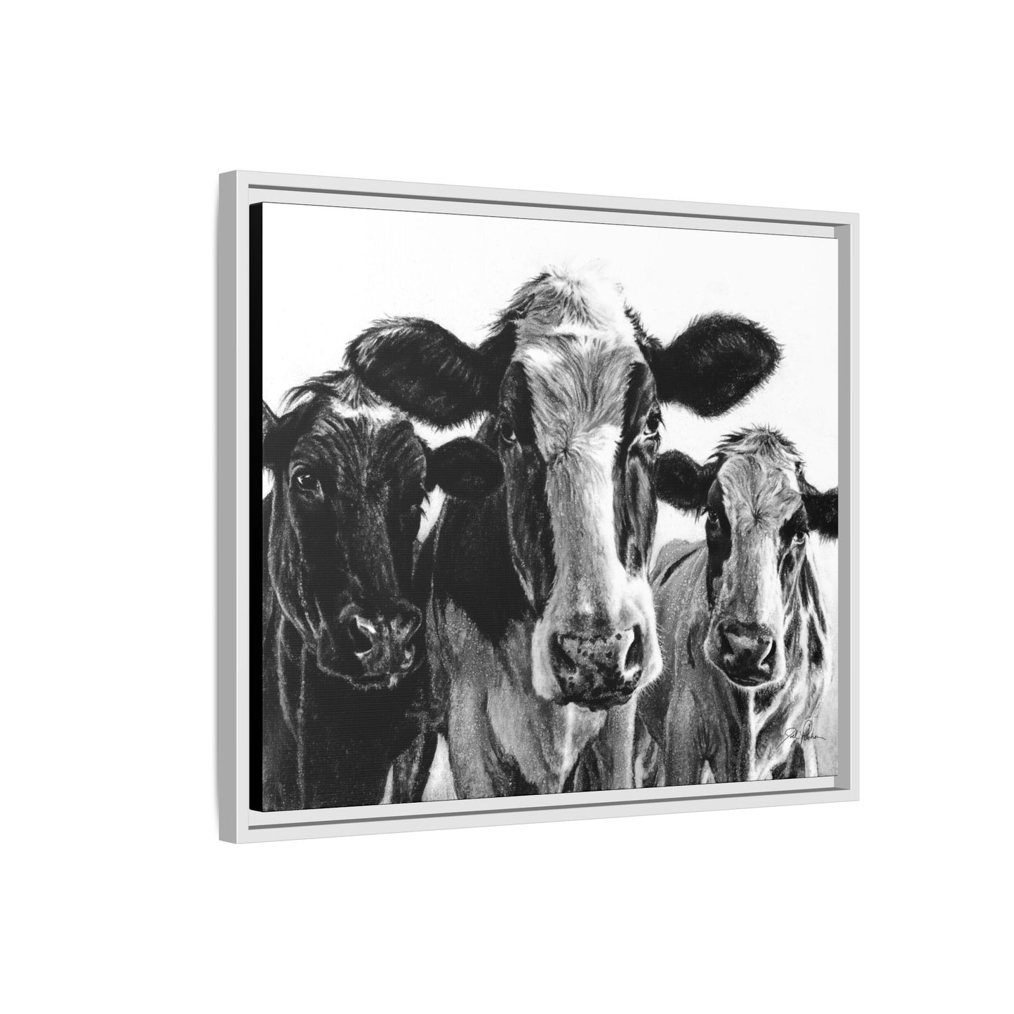 "Milk Maids" Framed Canvas