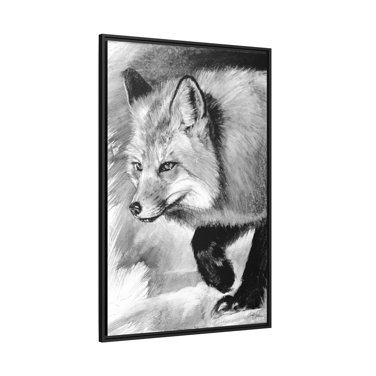 "Fox" Framed Canvas