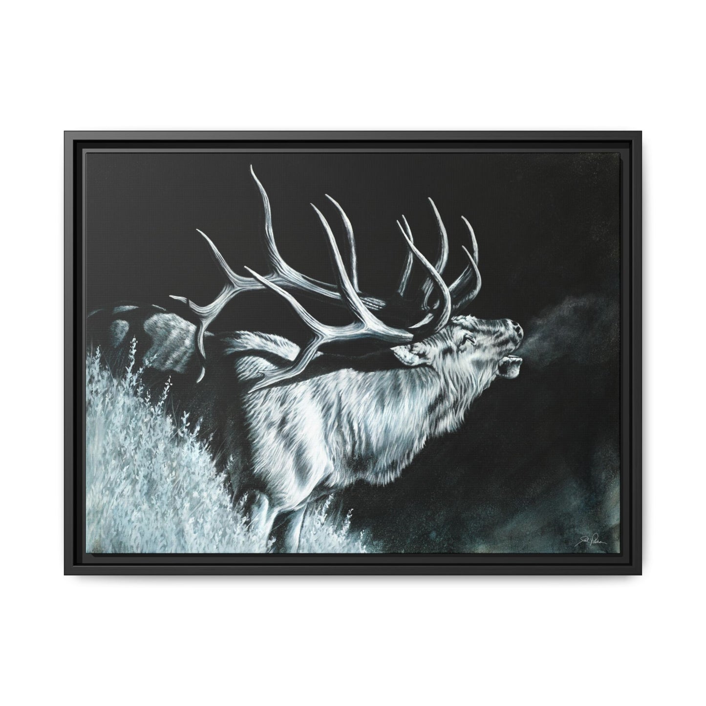 "Moonlit Melody" Framed Canvas