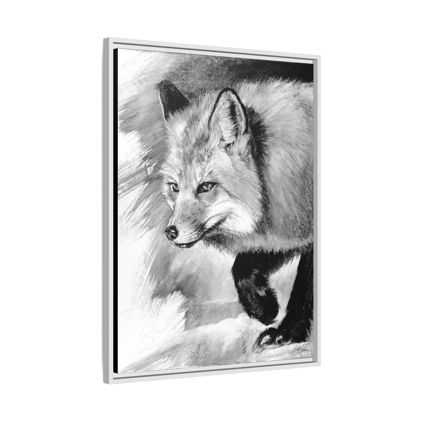 "Fox" Framed Canvas