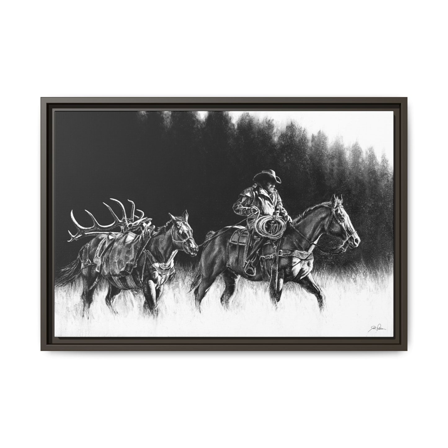 "The Long Haul" Framed Canvas