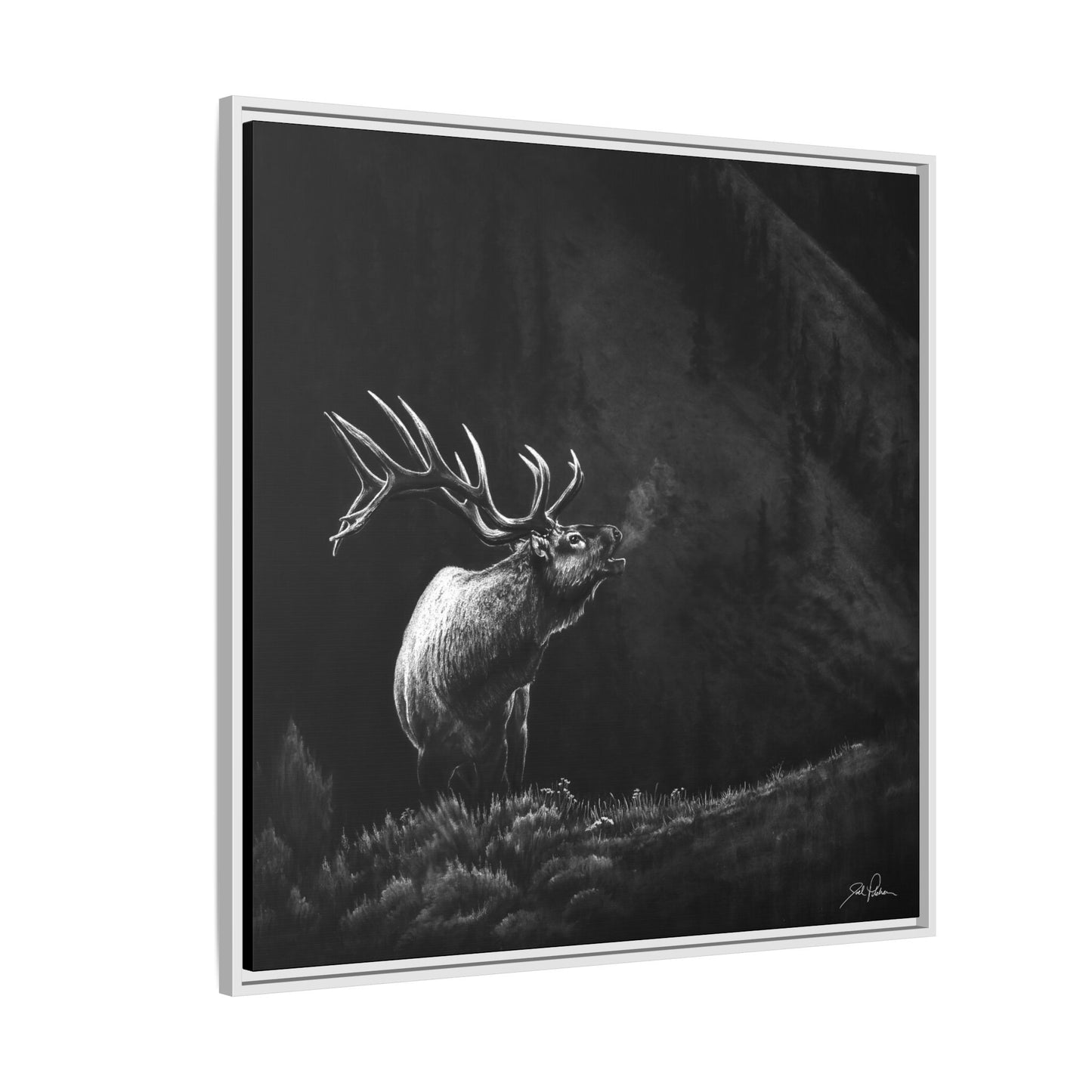"Mountain Monarch" Framed Canvas
