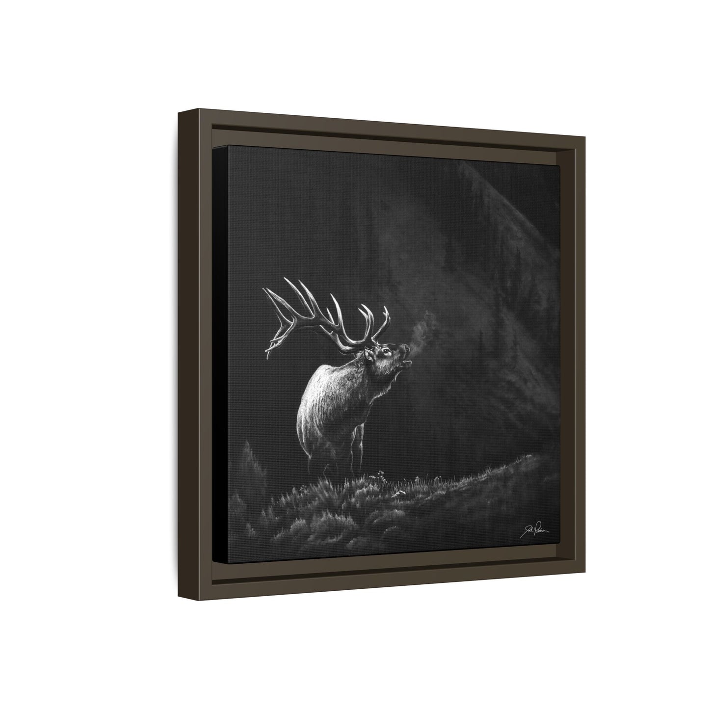 "Mountain Monarch" Framed Canvas